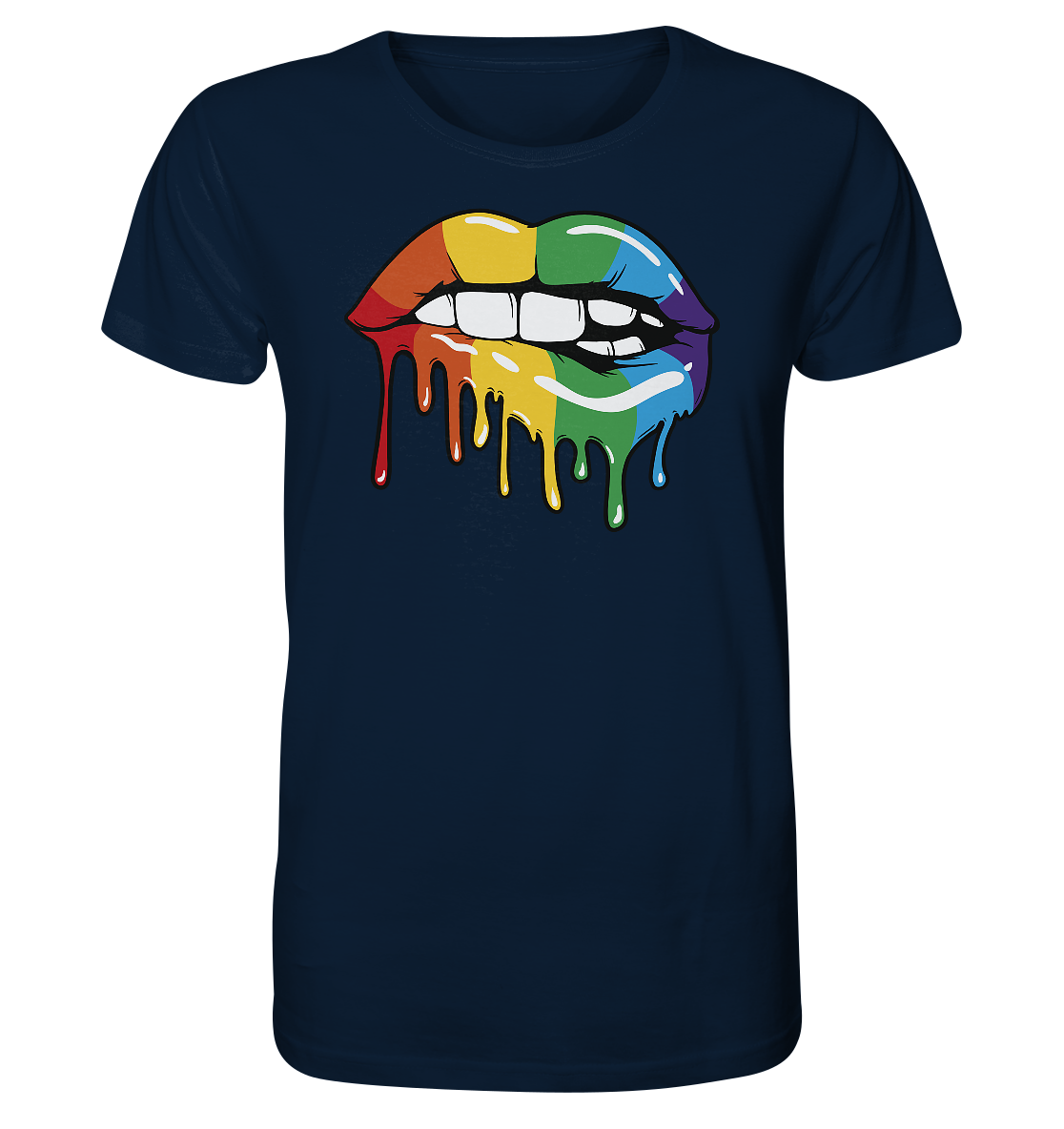 Regenbogen Lippen - Organic Shirt