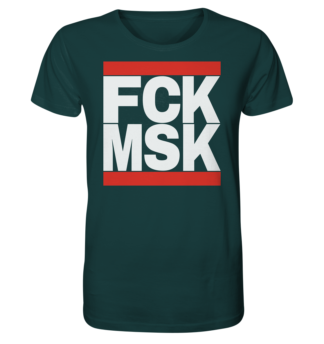 FCK MSK (weiße Schrift) - Organic Shirt