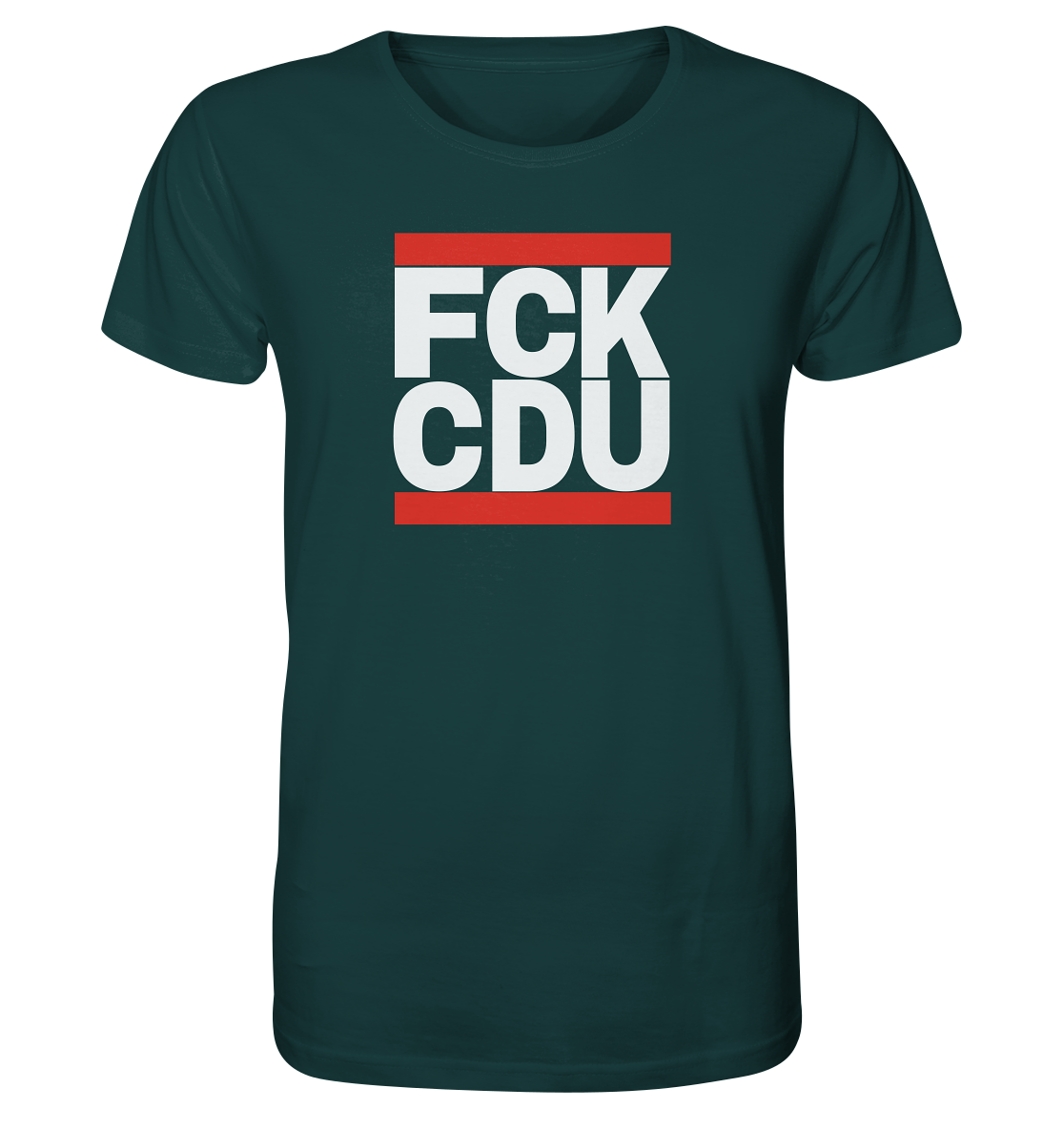 FCK CDU (weiße Schrift) - Organic Shirt