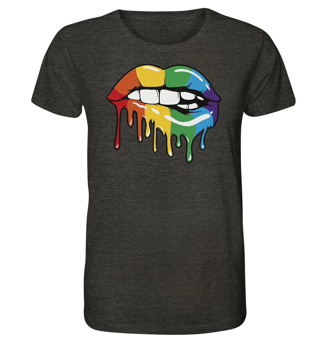 Regenbogen Lippen - Organic Shirt