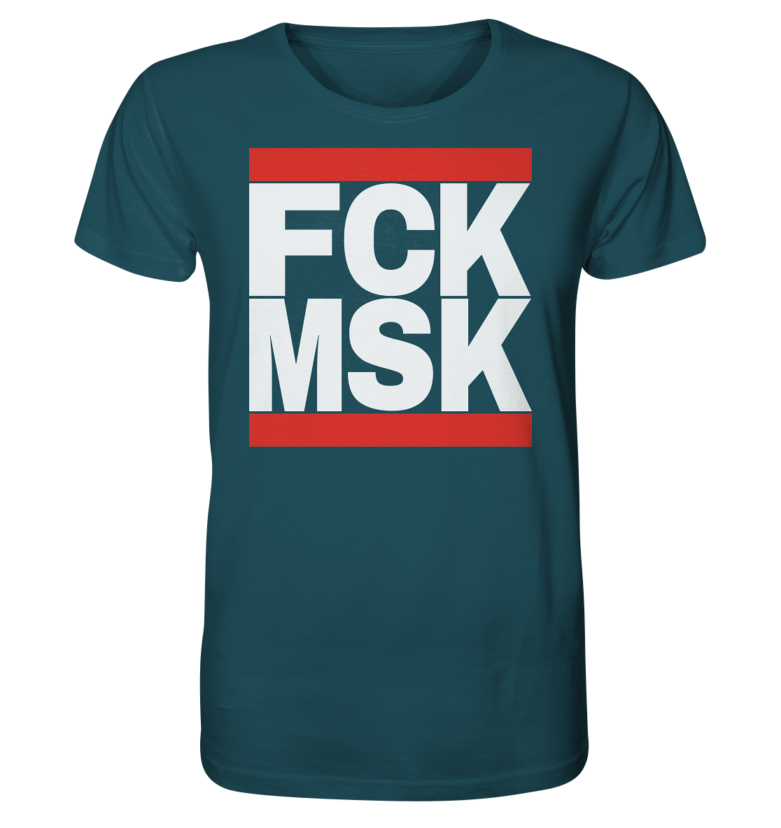 FCK MSK (weiße Schrift) - Organic Shirt