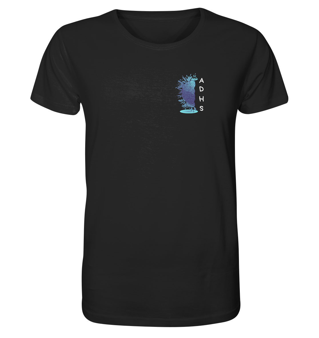 ADHS Ausdrucksvoll Direkt Hilfsbereit Selbstbewusst Backprint - Organic Shirt