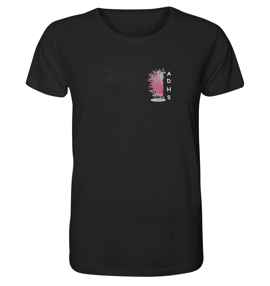 ADHS Aktiv Direkt Humorvoll Sozial Backprint - Organic Shirt