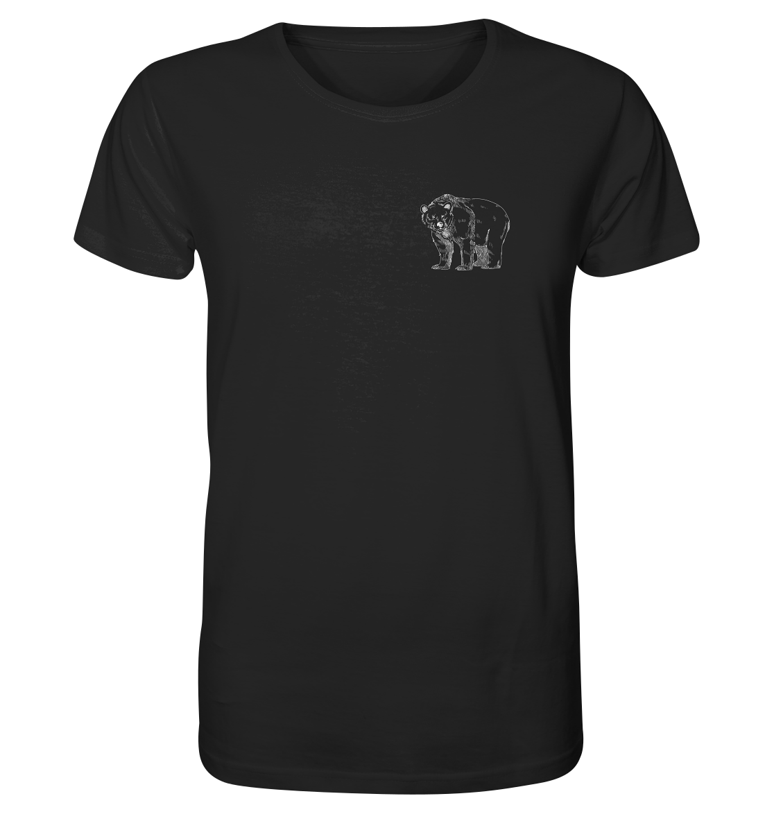 Team Bär Backprint (weiß) - Organic Shirt