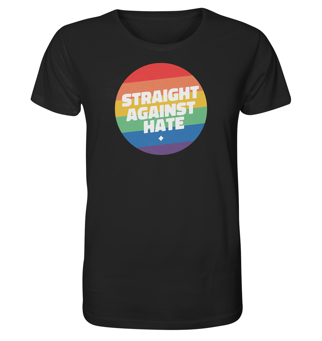 Straight Against Hate Badge Unisex Shirt