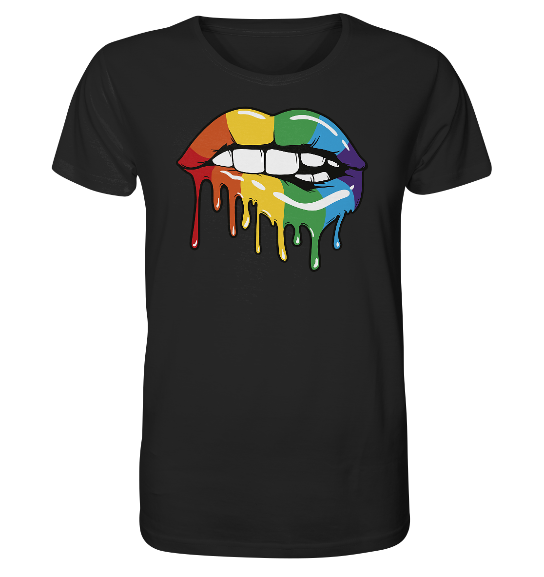 Regenbogen Lippen - Organic Shirt