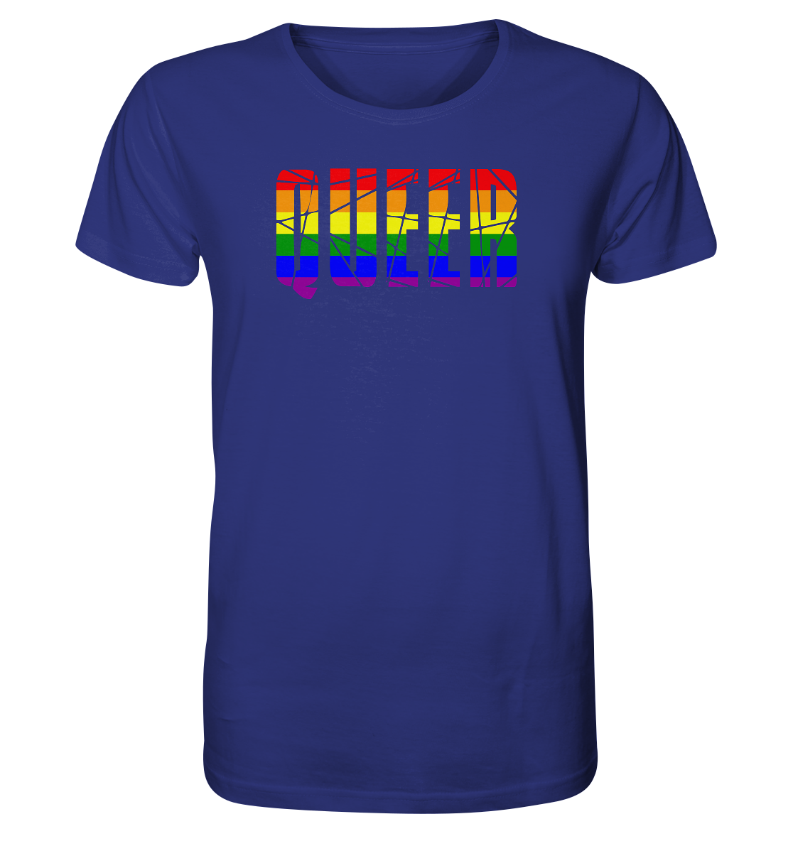 QUEER in Regenbogen Farben - Organic Shirt