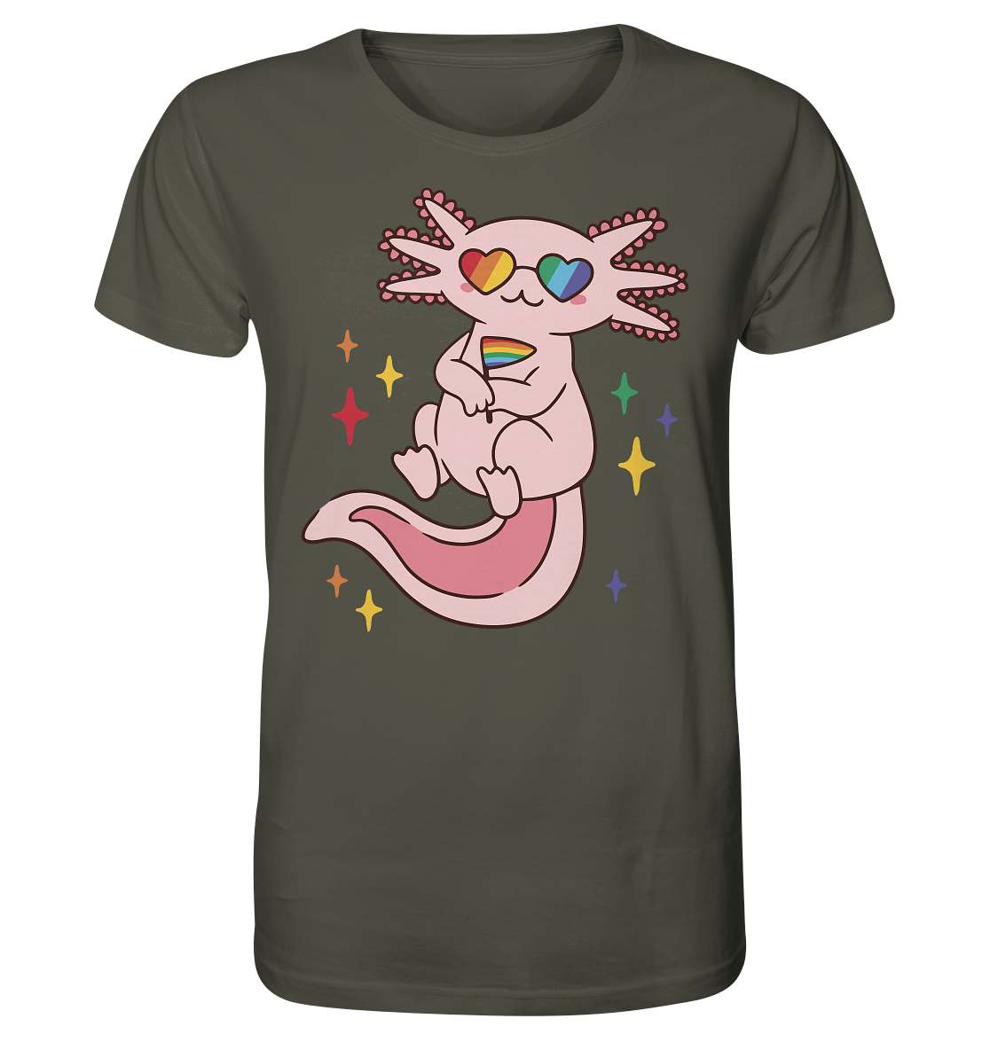 Big Pride Axolotl - Organic Shirt