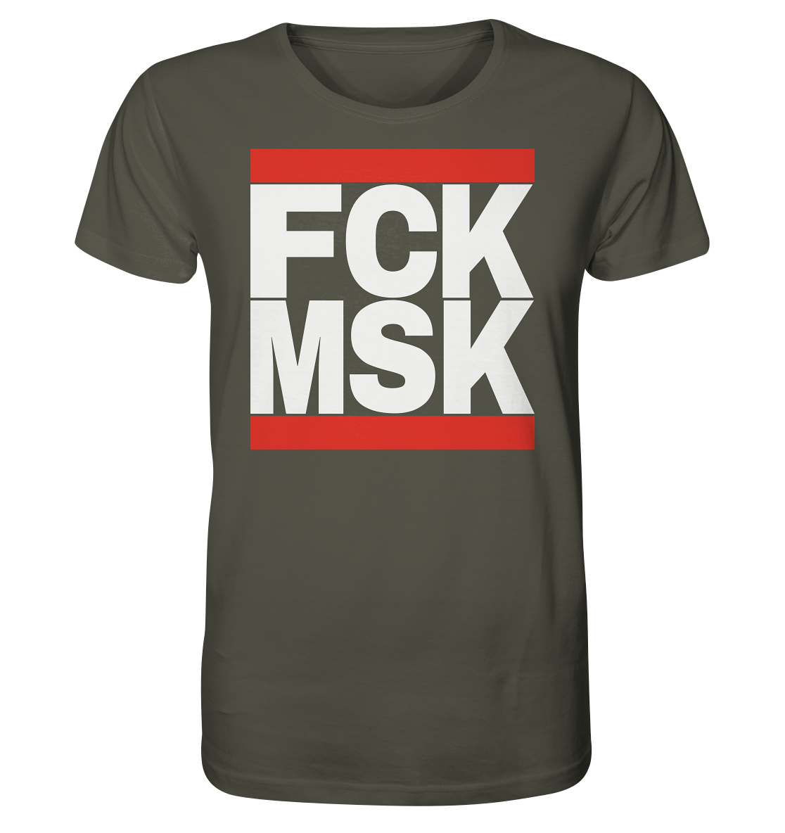 FCK MSK (weiße Schrift) - Organic Shirt