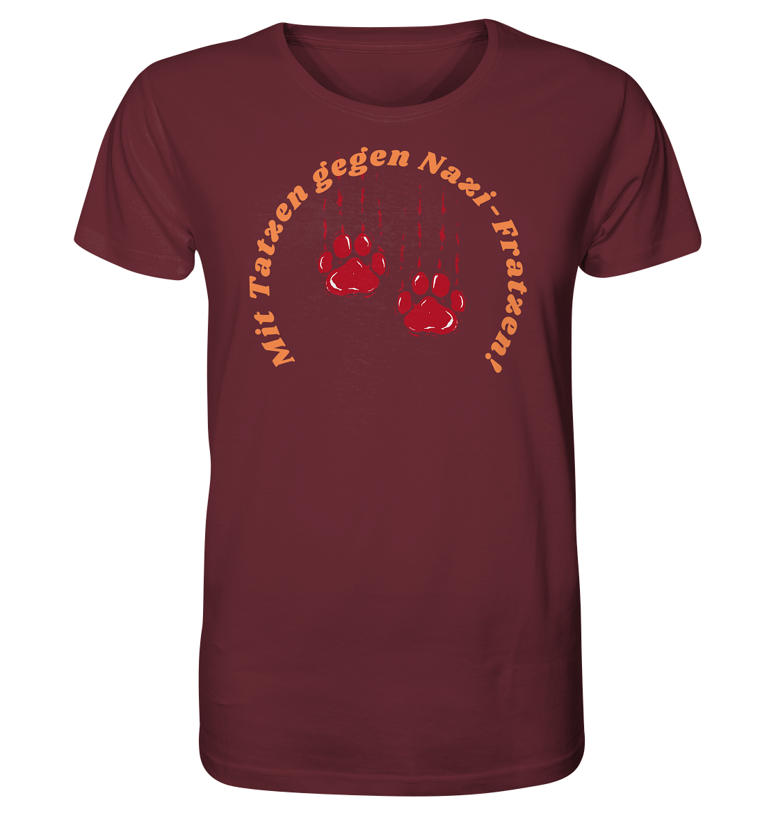 Mit Tatzen gegen Nazi Fratzen - Organic Shirt