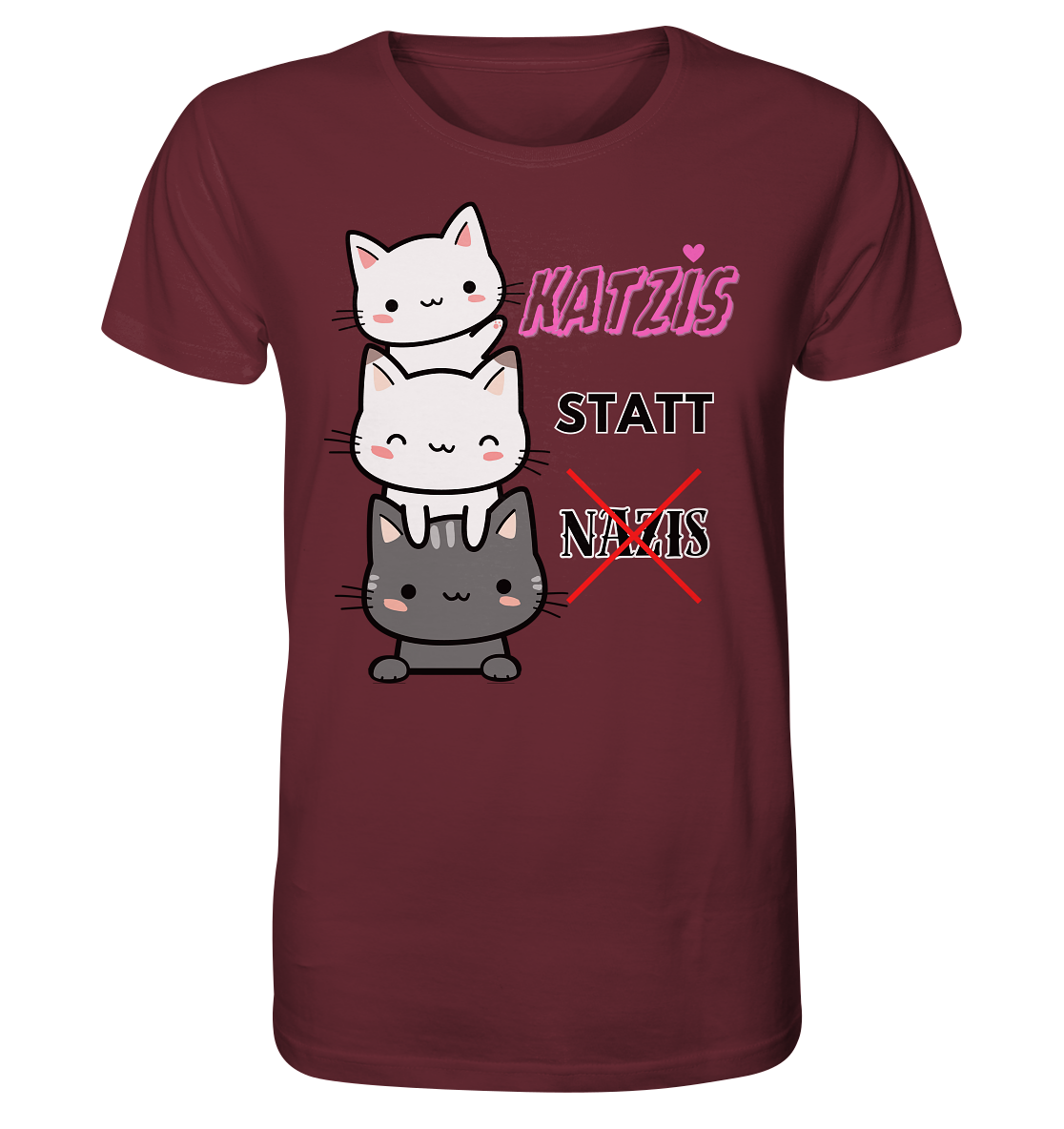 Katzis statt Nazis - Organic Shirt