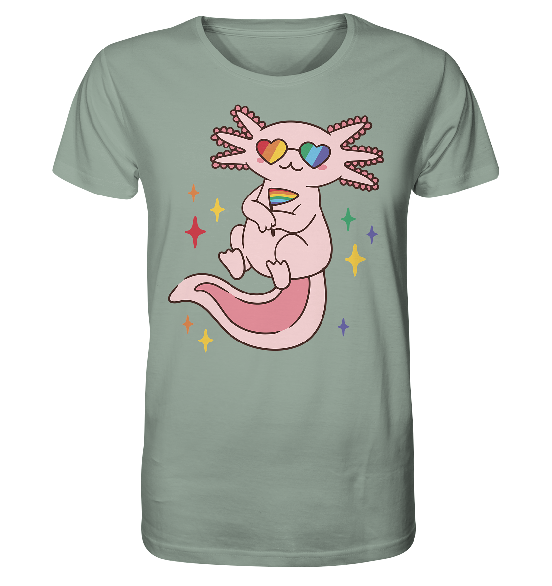 Big Pride Axolotl - Organic Shirt
