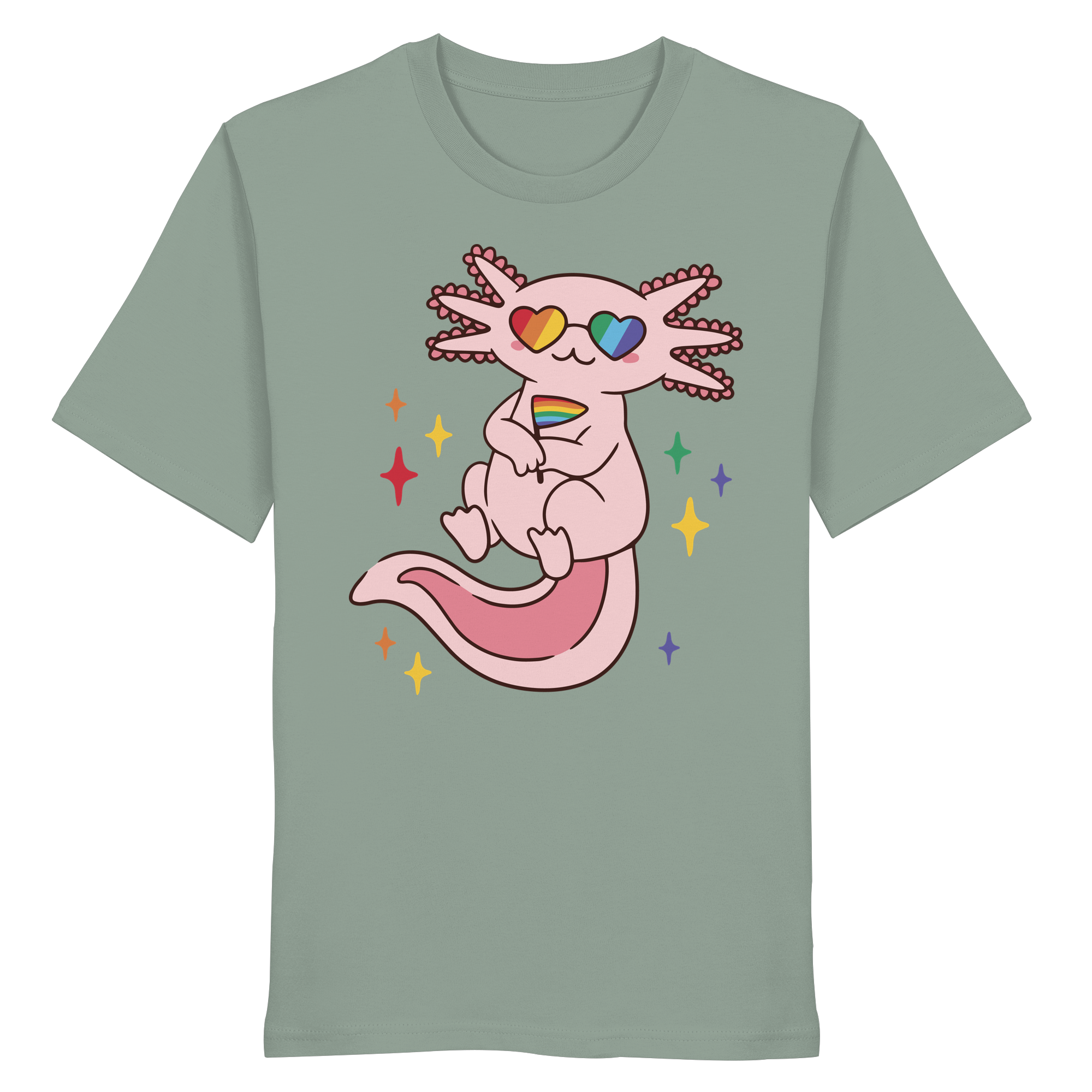 Big Pride Axolotl - Organic Shirt