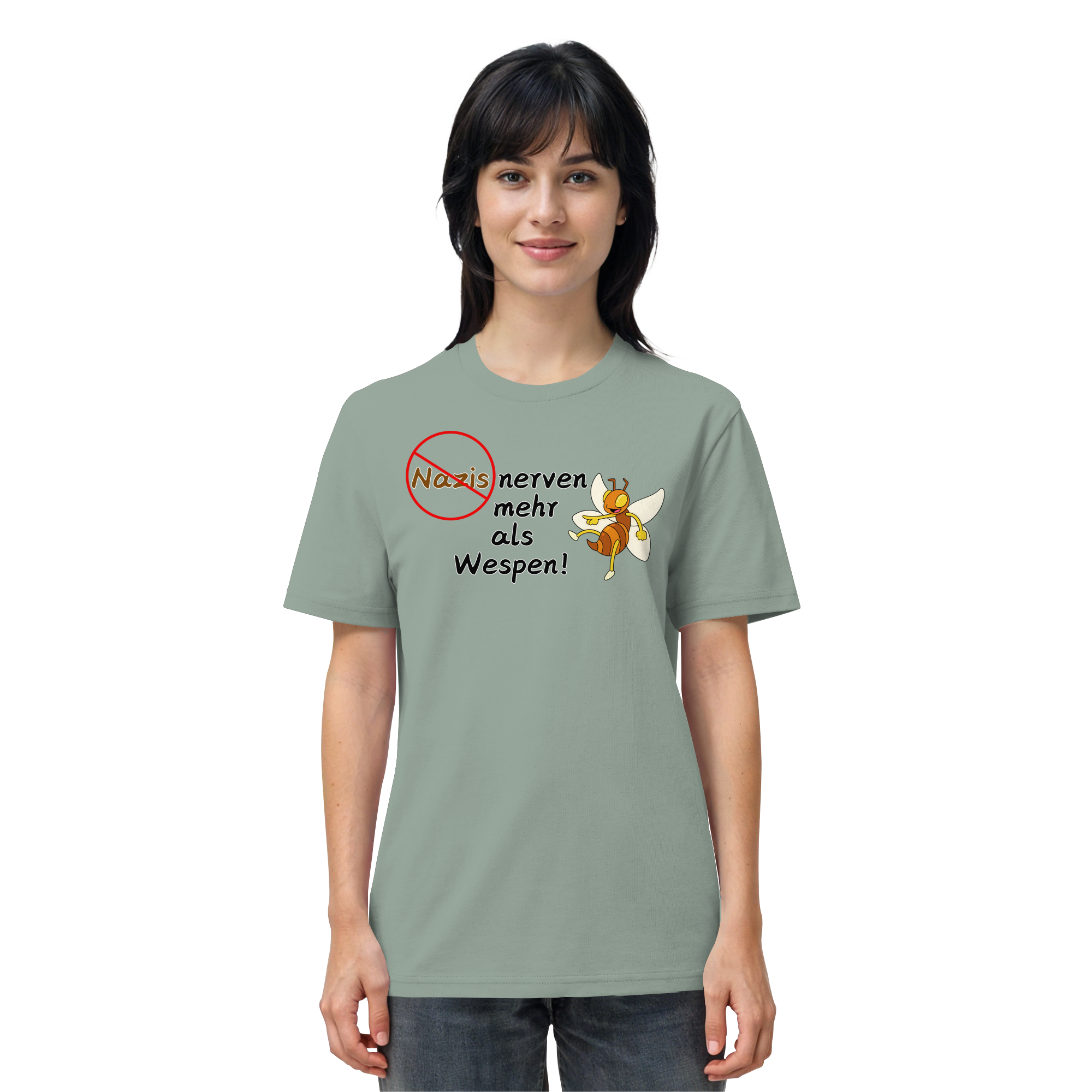 Nazis nerven mehr als Wespen - Organic Shirt