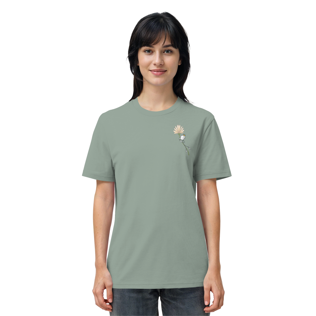 Seelenmännchen "Blumenfliegen Edition" (hell) - Organic Shirt
