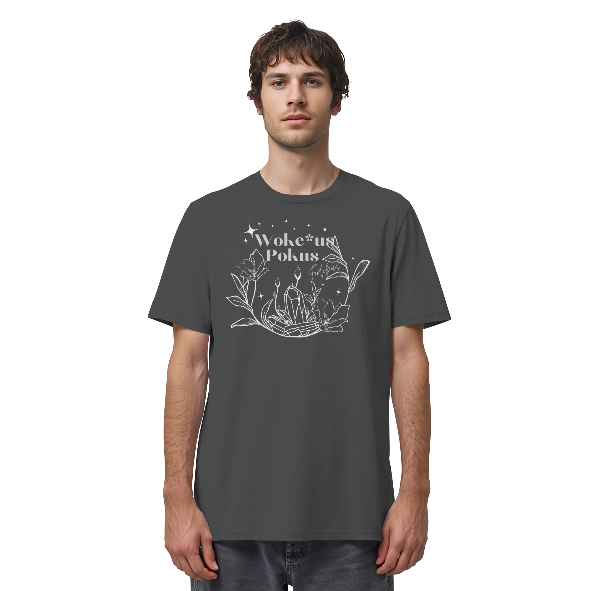 Woke*us Pokus (weiße Schrift) - Organic Shirt