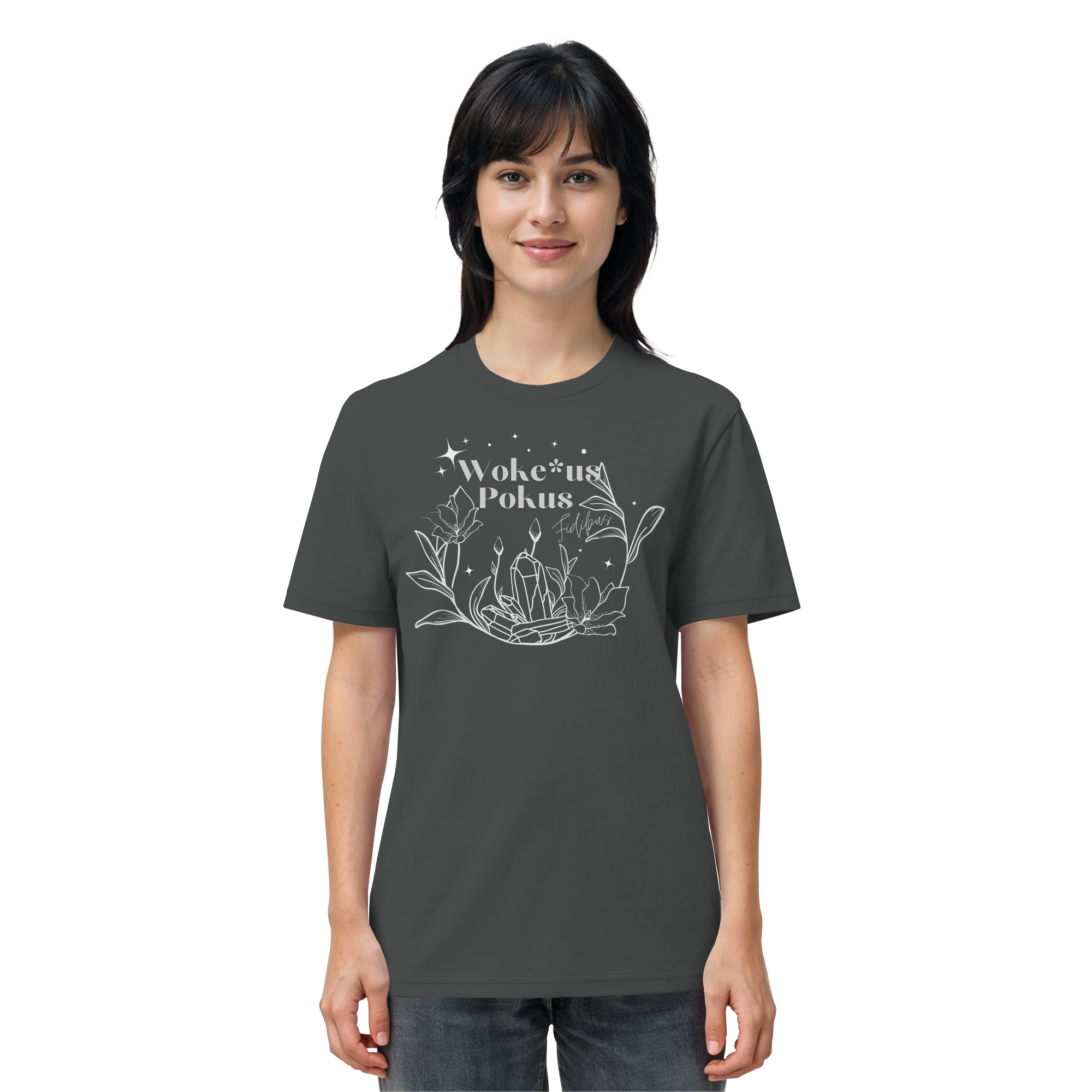 Woke*us Pokus (weiße Schrift) - Organic Shirt