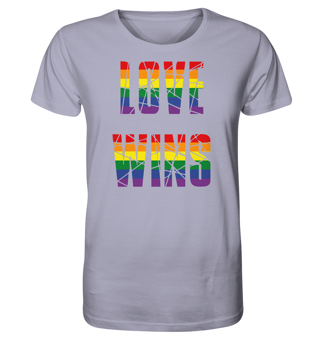 LOVE WINS in Regenbogen Farben - Organic Shirt