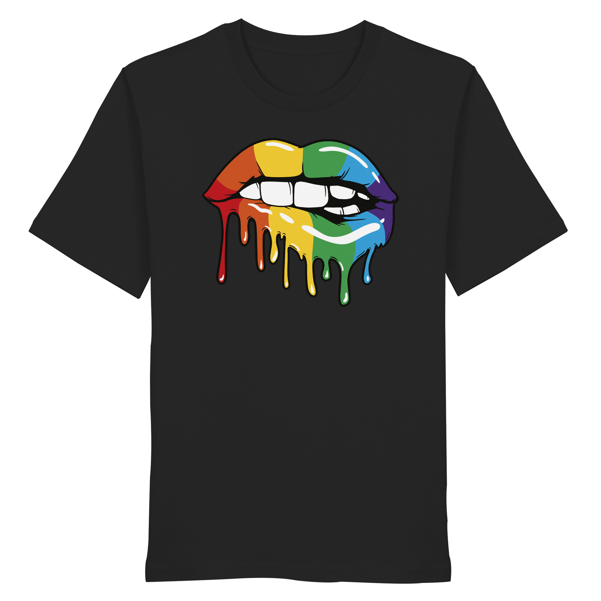 Regenbogen Lippen - Organic Shirt