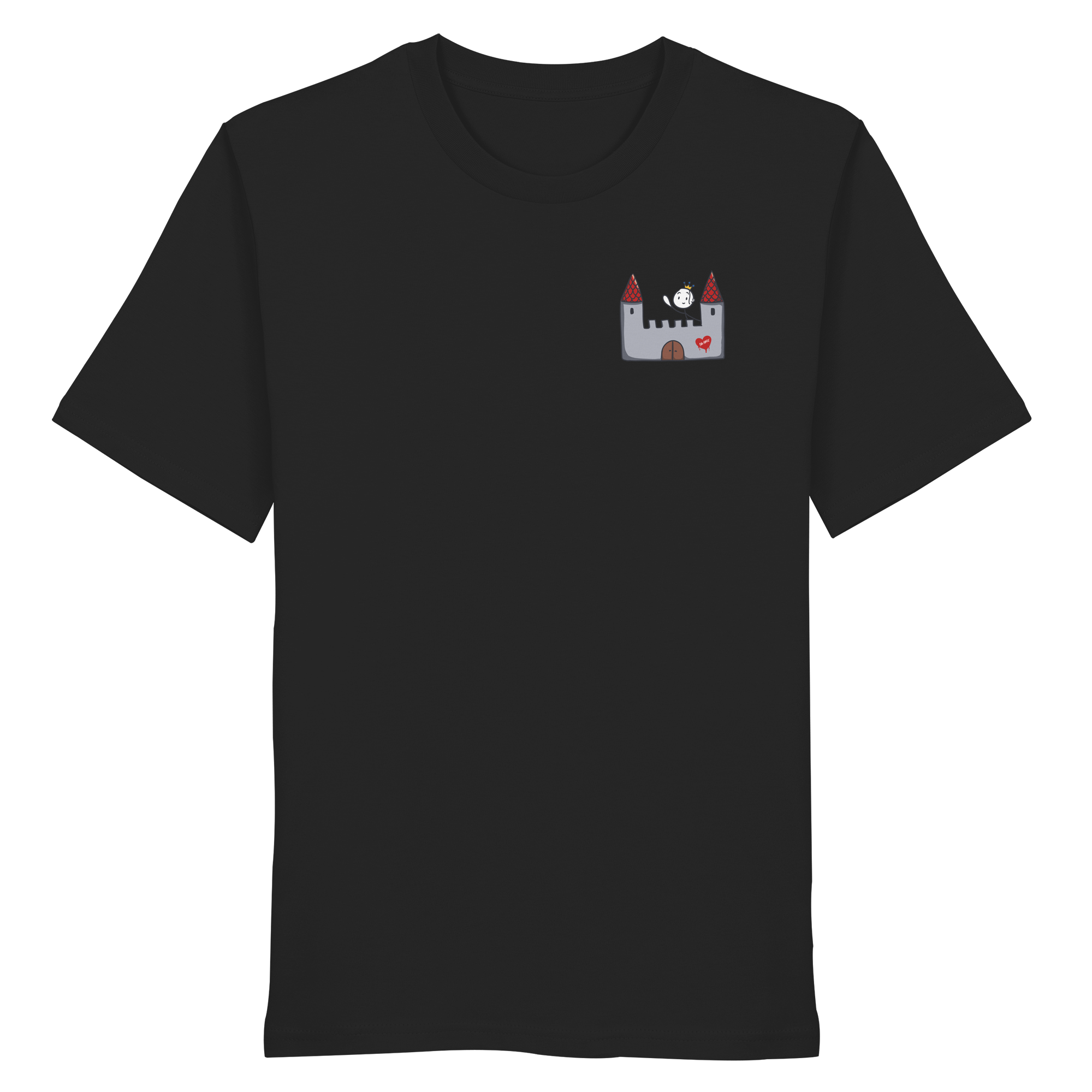 Seelenmännchen "Schloss Edition" Brustprint (dunkel) - Organic Shirt
