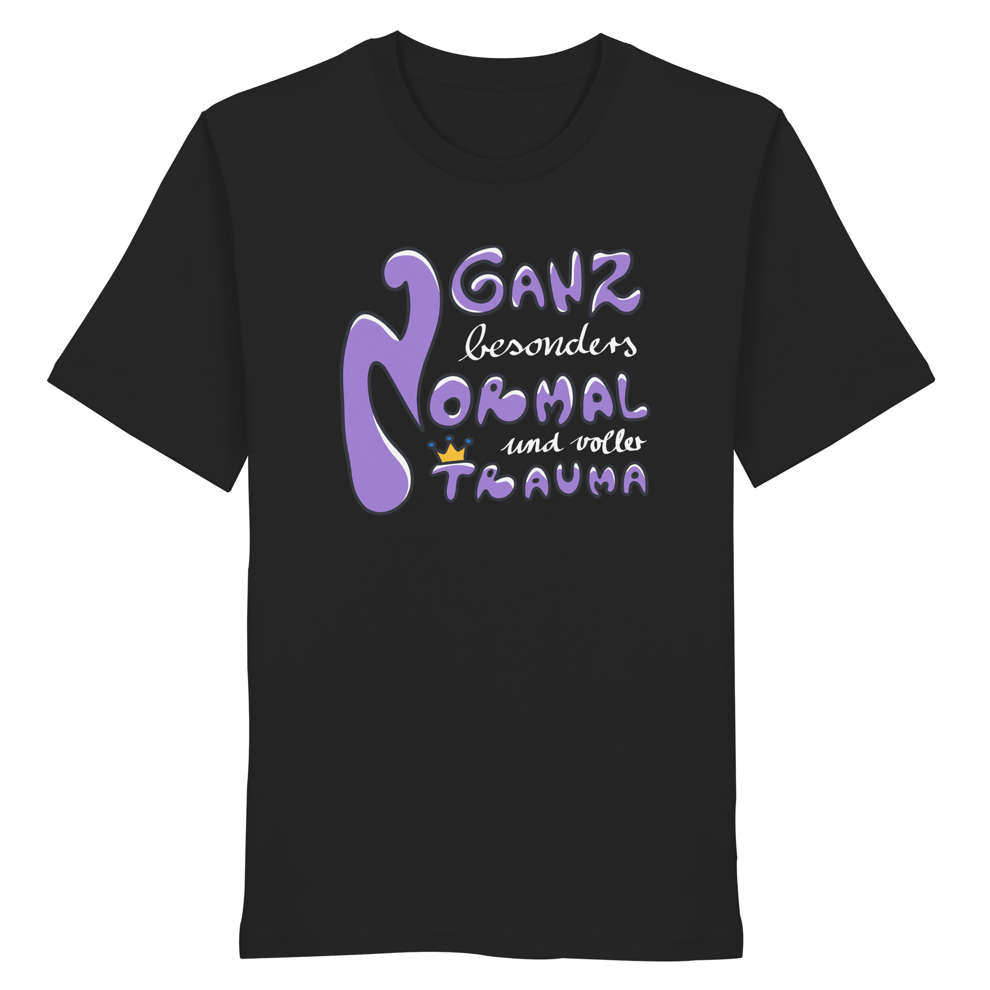 Ganz besonders Normal und voller Trauma "Lila Edition" - Organic Shirt