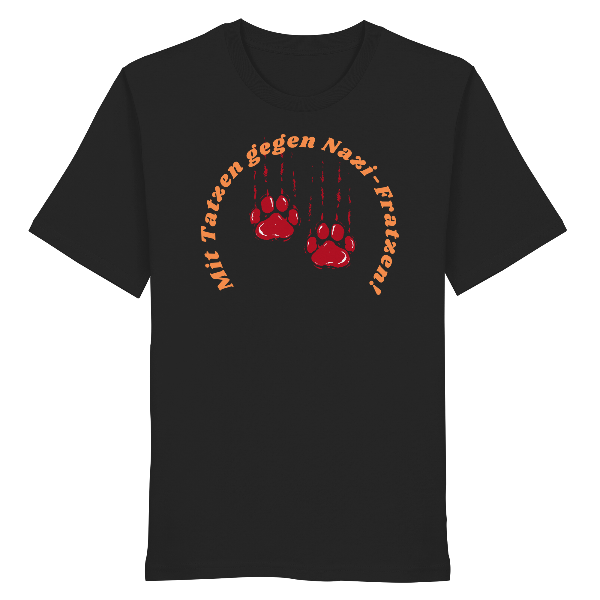 Mit Tatzen gegen Nazi Fratzen - Organic Shirt