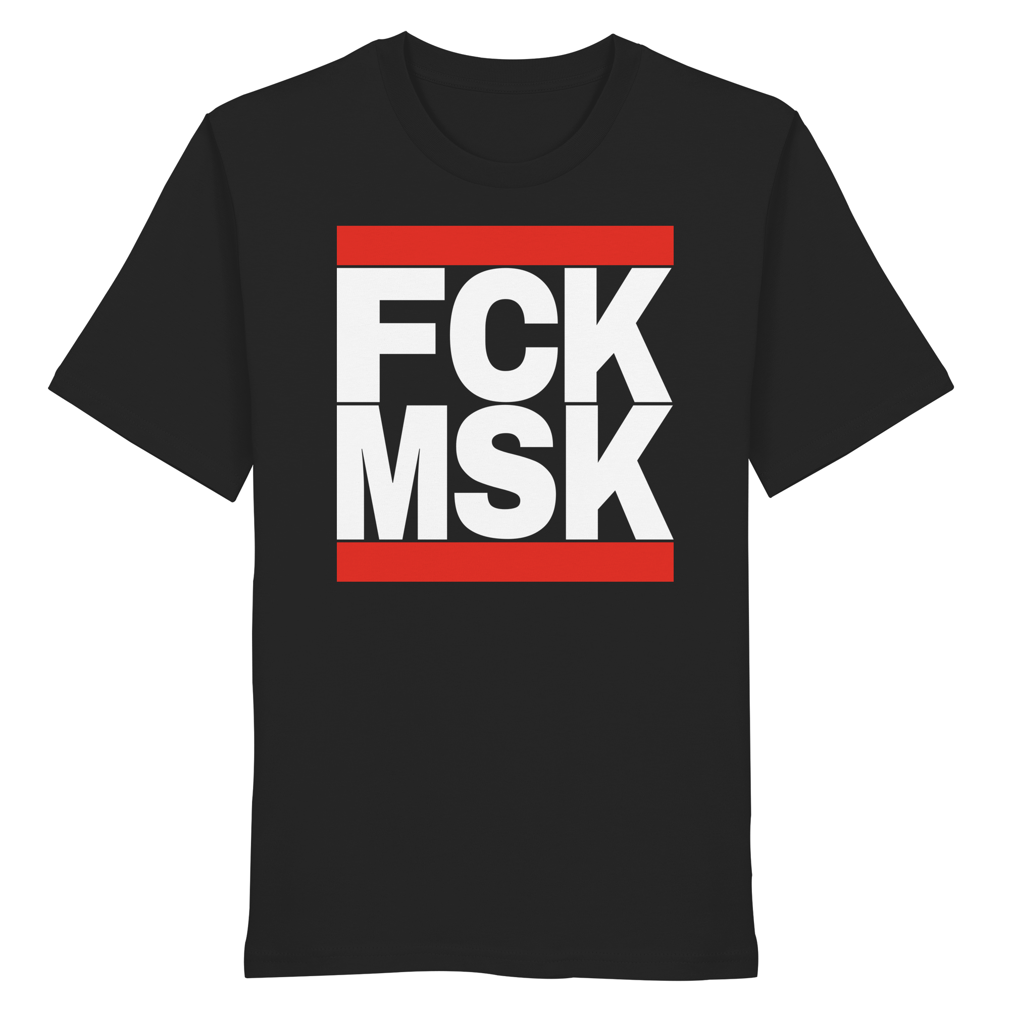 FCK MSK (weiße Schrift) - Organic Shirt