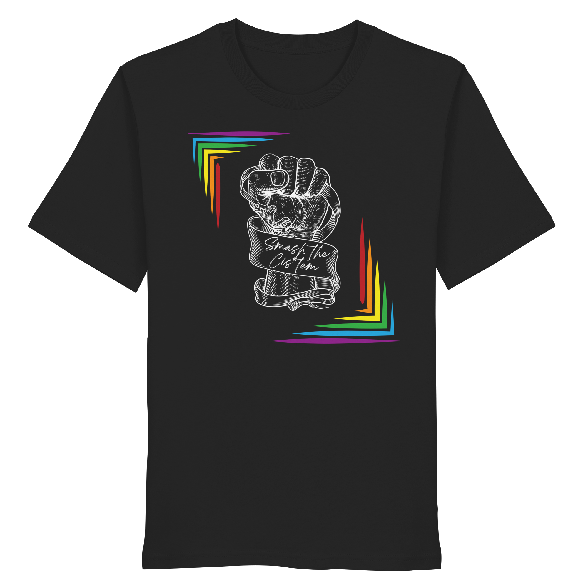 Smash The Cistem (weiße Schrift) - Organic Shirt