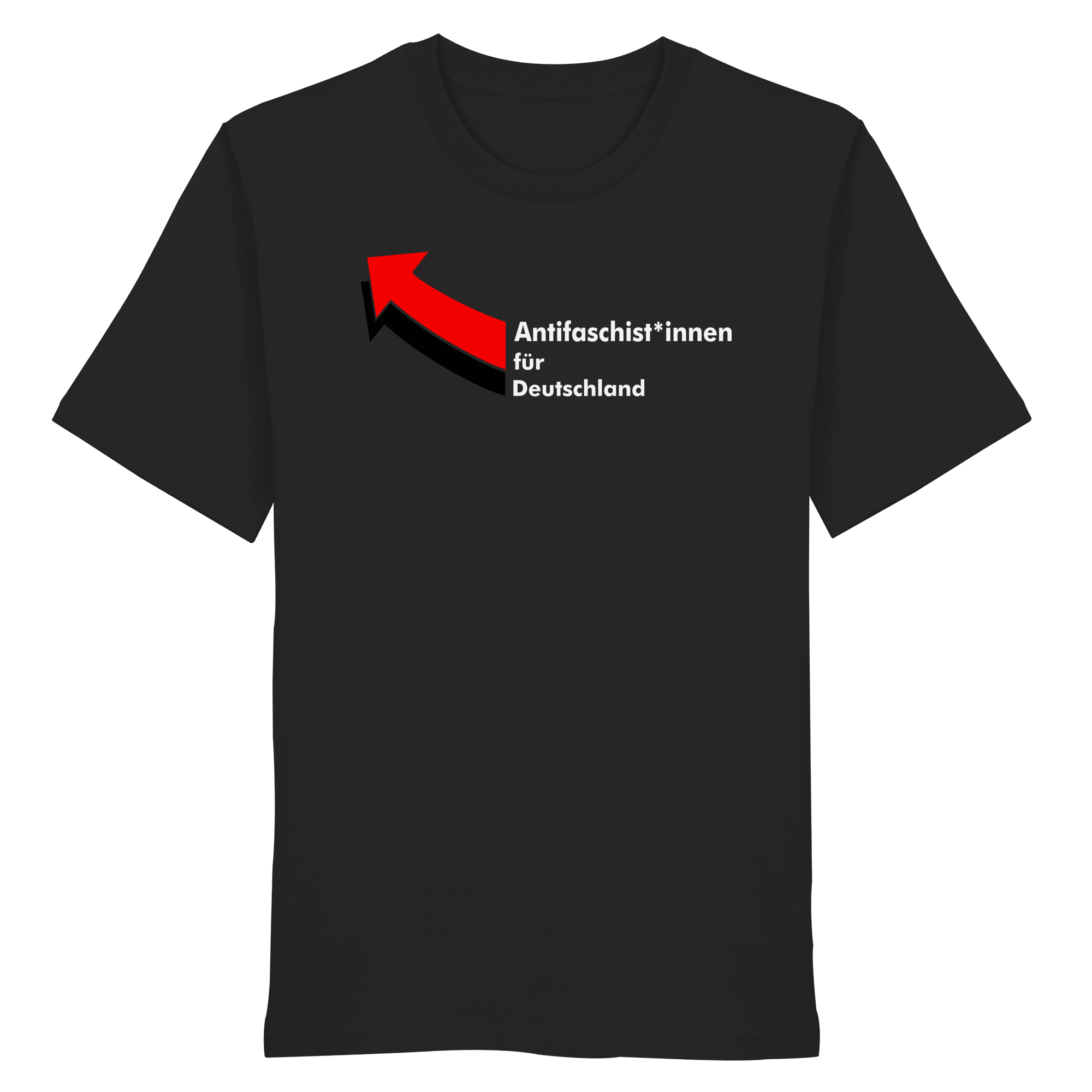 Antifaschist*innen für Deutschland (weiße Schrift) - Organic Shirt