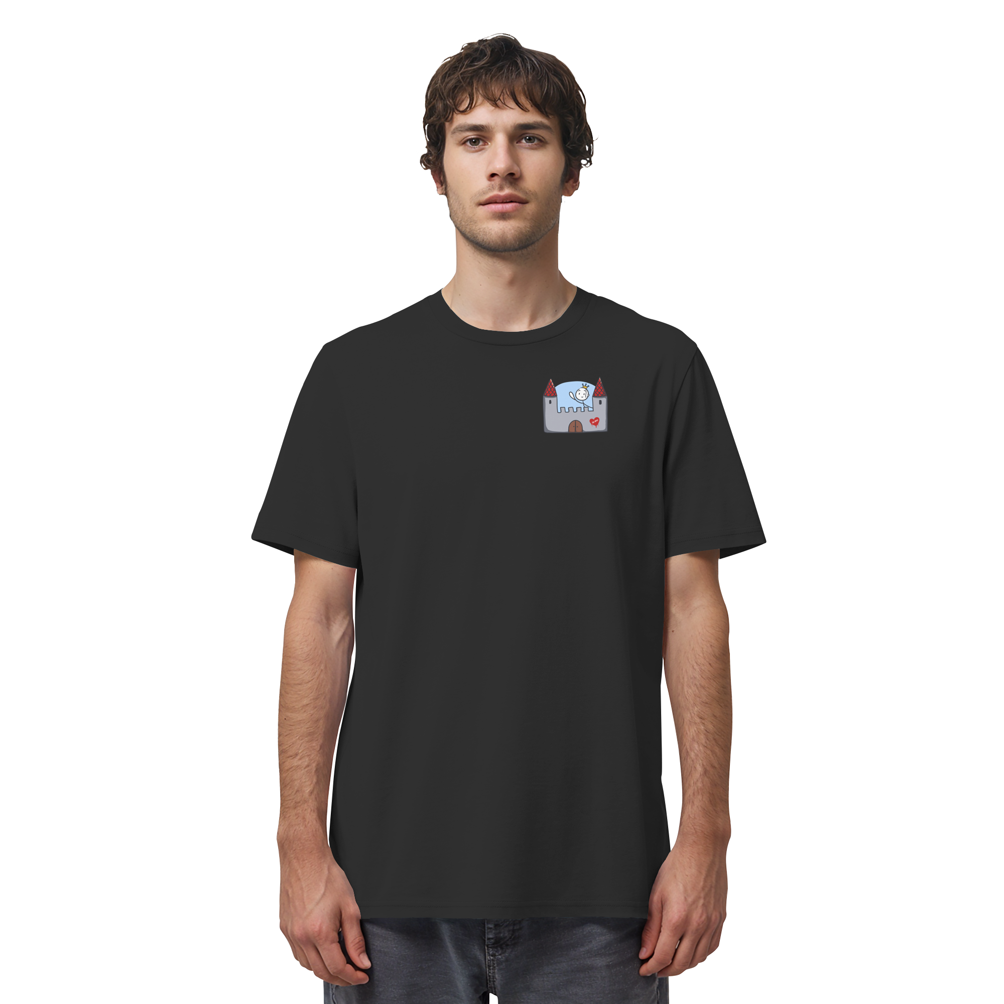 Hier und jetzt bin ich in Sicherheit "Bunte Edition" Backprint - Organic Shirt