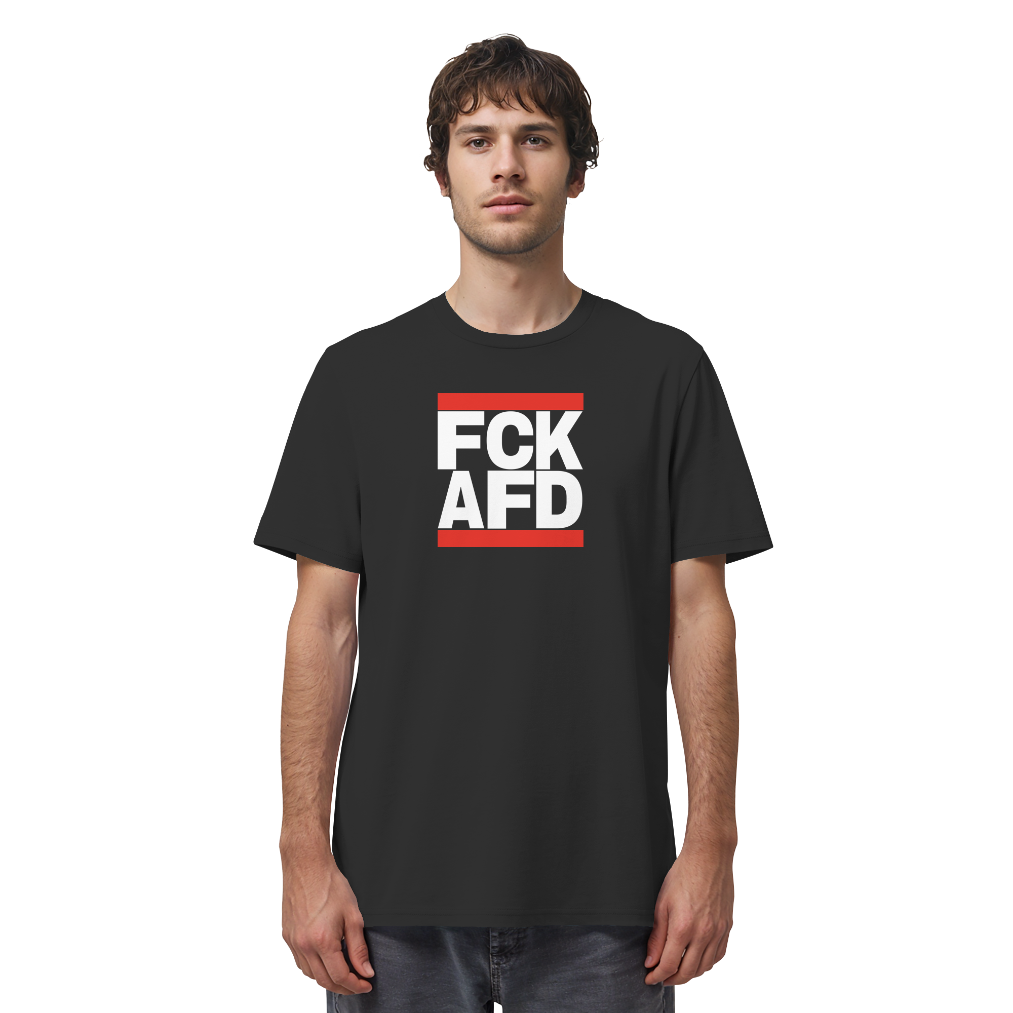 FCK AFD (weiße Schrift) - Organic Shirt