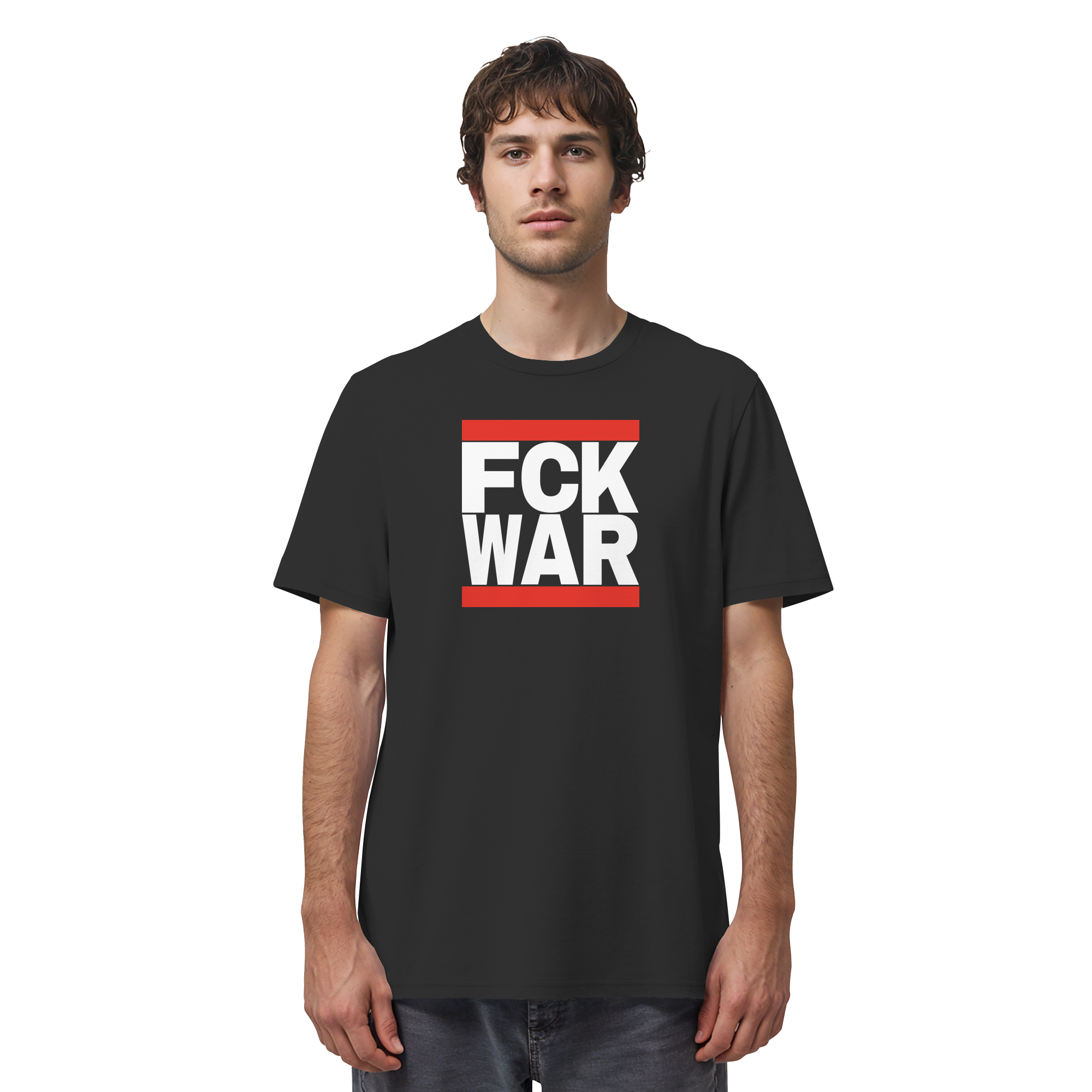 FCK WAR (weiße Schrift) - Organic Shirt