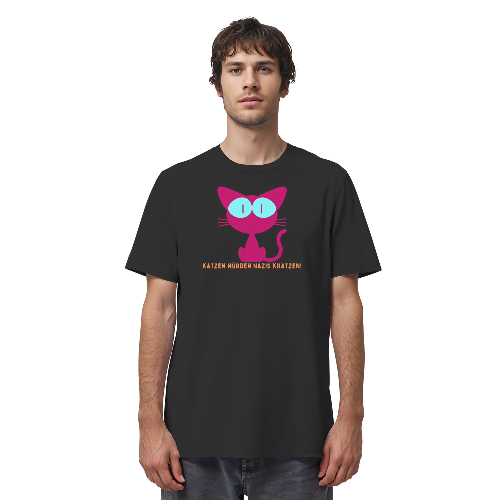 Katzen würden Nazis kratzen - Organic Shirt
