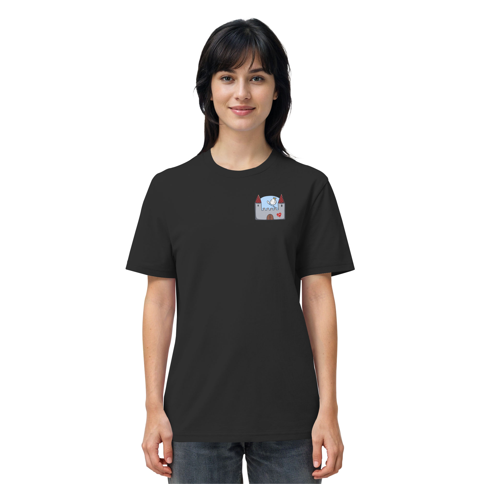 Hier und jetzt bin ich in Sicherheit "Bunte Edition" Backprint - Organic Shirt