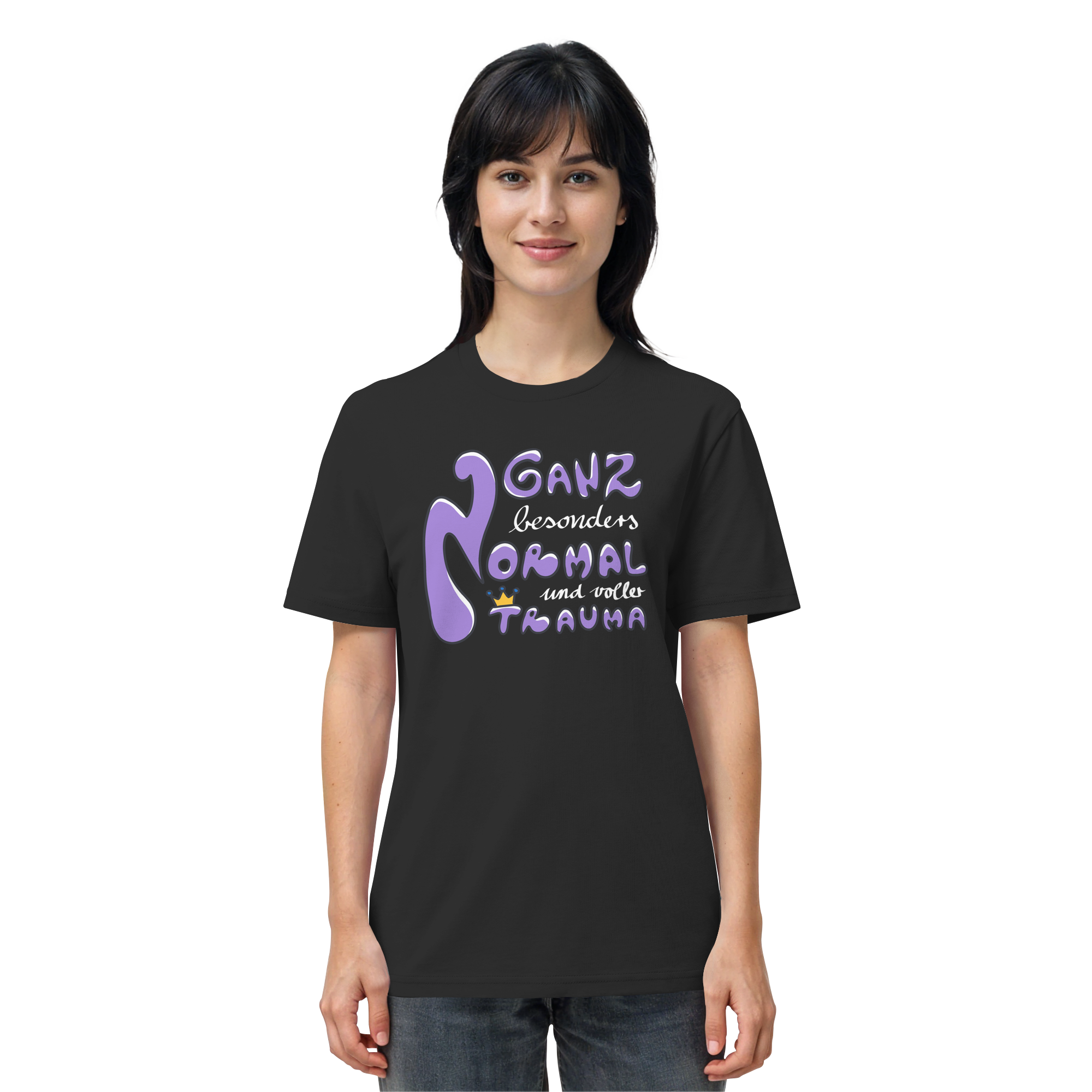 Ganz besonders Normal und voller Trauma "Lila Edition" - Organic Shirt