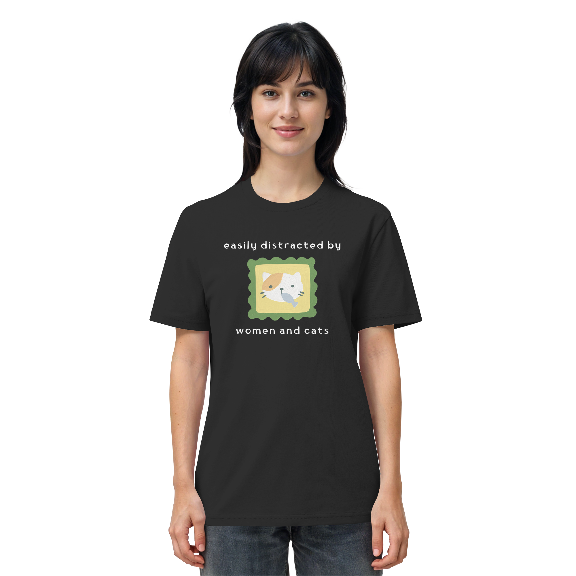 Easily Distracted by Women and Cats - Organic Shirt