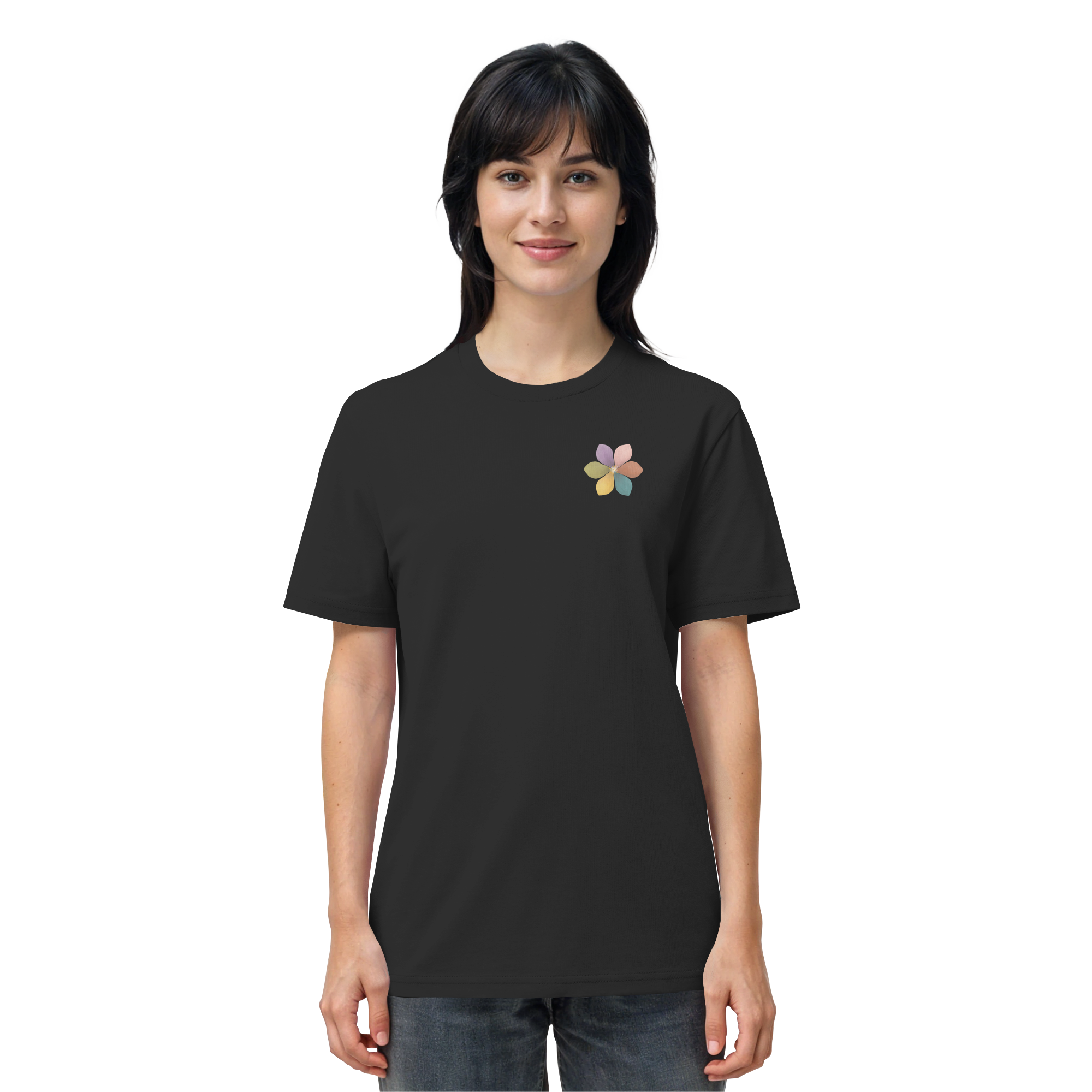 Ich sorge gut für mich "Achtsamkeitsblüte Edition" Backprint - Organic Shirt
