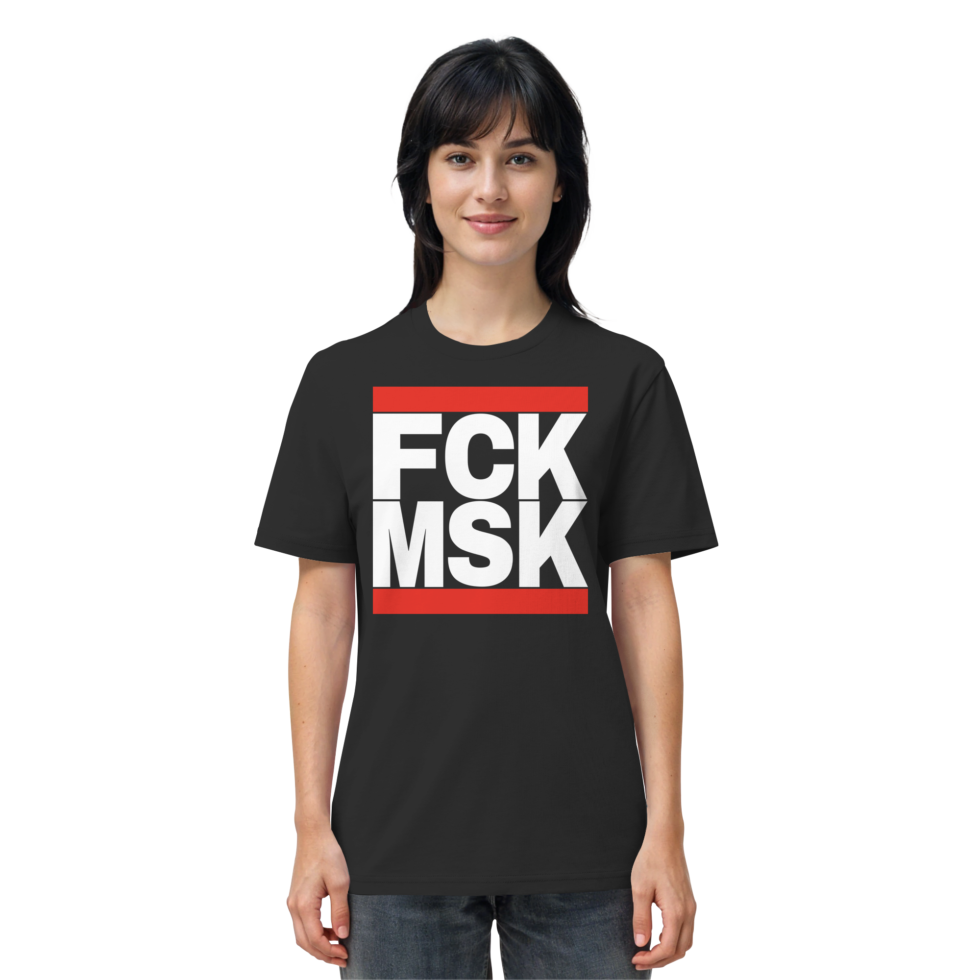 FCK MSK (weiße Schrift) - Organic Shirt