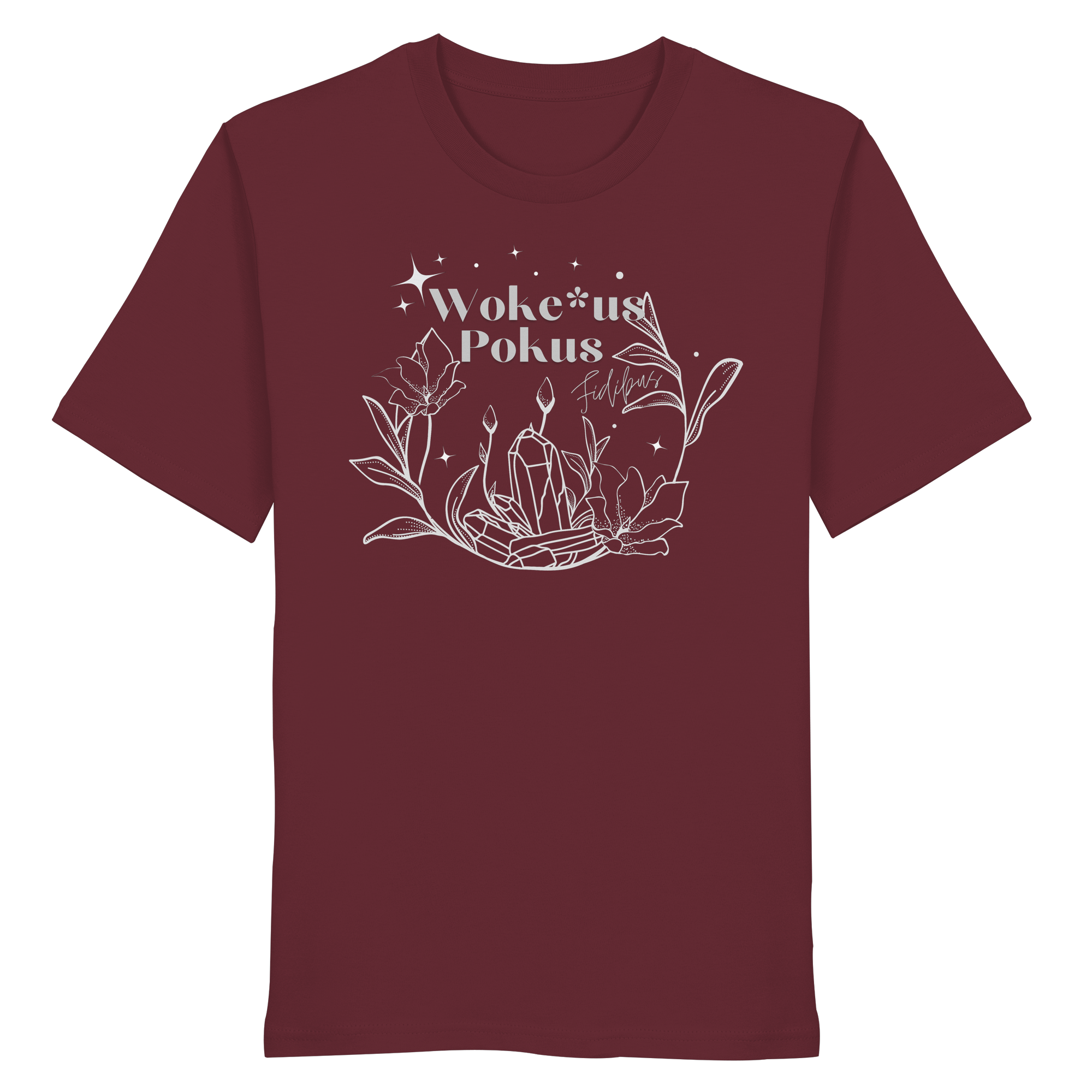 Woke*us Pokus (weiße Schrift) - Organic Shirt