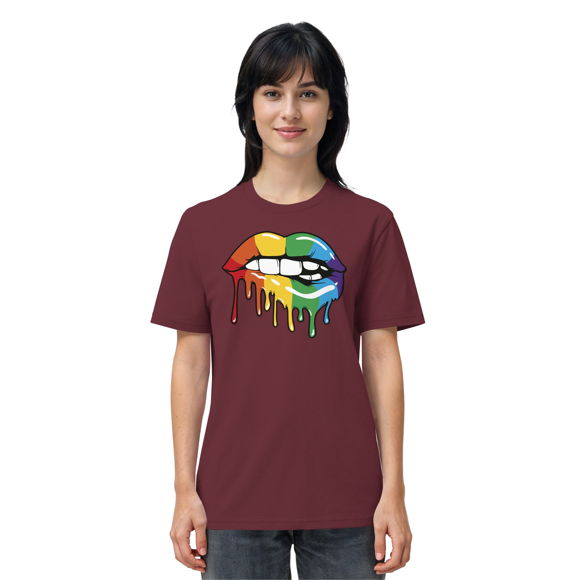 Regenbogen Lippen - Organic Shirt