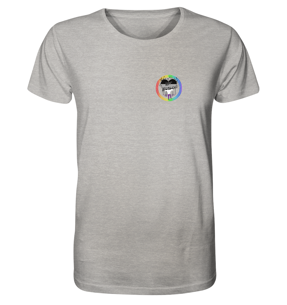Asexual Not Broken "Regenbogenkreis Edition" - Organic Shirt