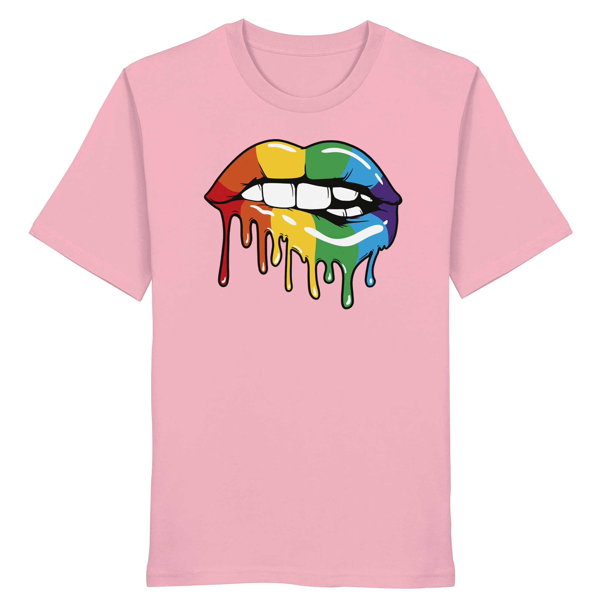 Regenbogen Lippen - Organic Shirt