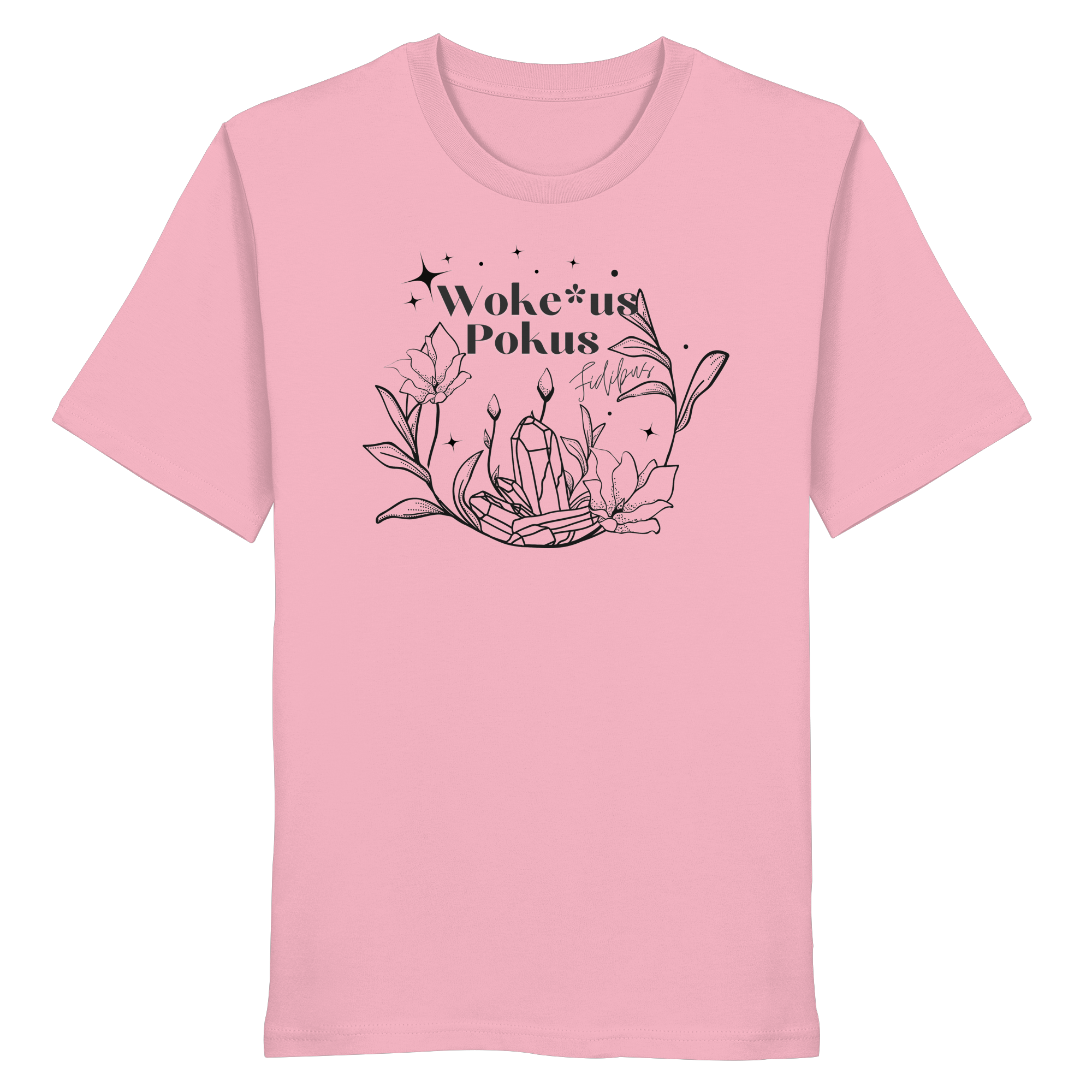 Woke*us Pokus (schwarze Schrift) - Organic Shirt