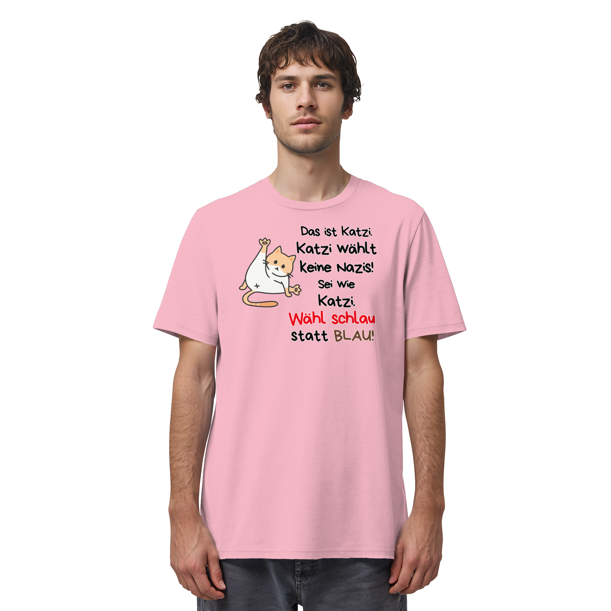 Katzi wählt keine Nazis! - Organic Shirt