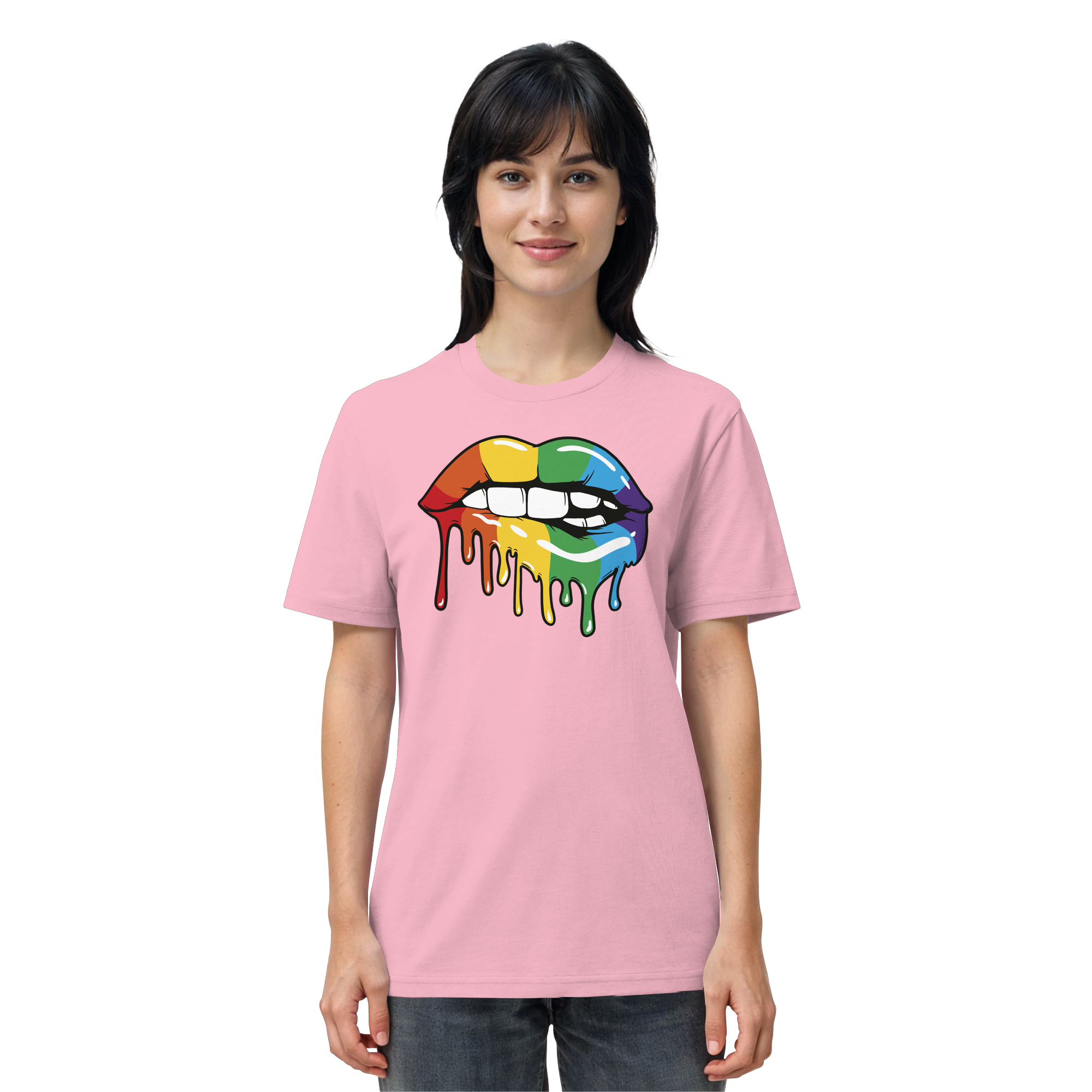 Regenbogen Lippen - Organic Shirt