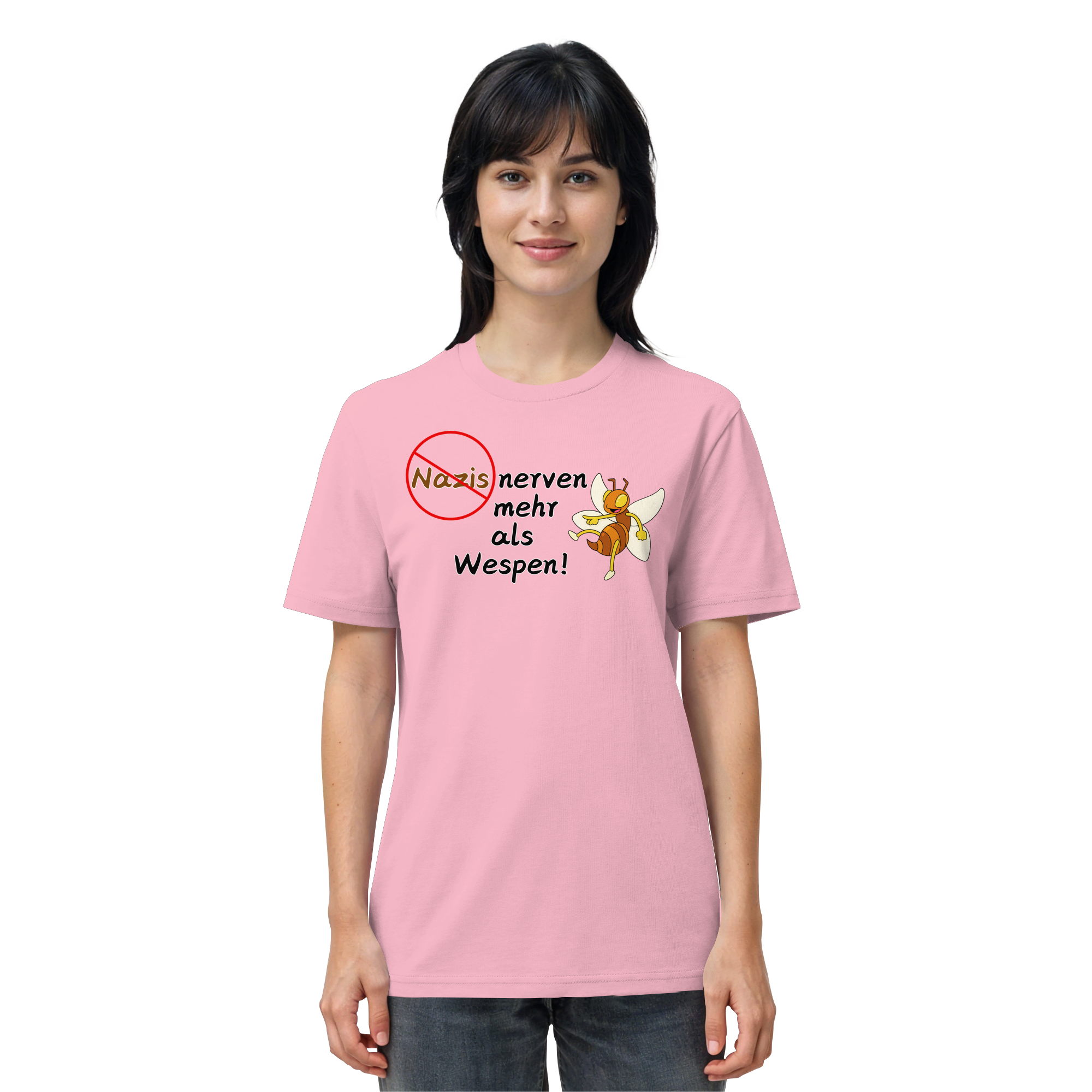 Nazis nerven mehr als Wespen - Organic Shirt