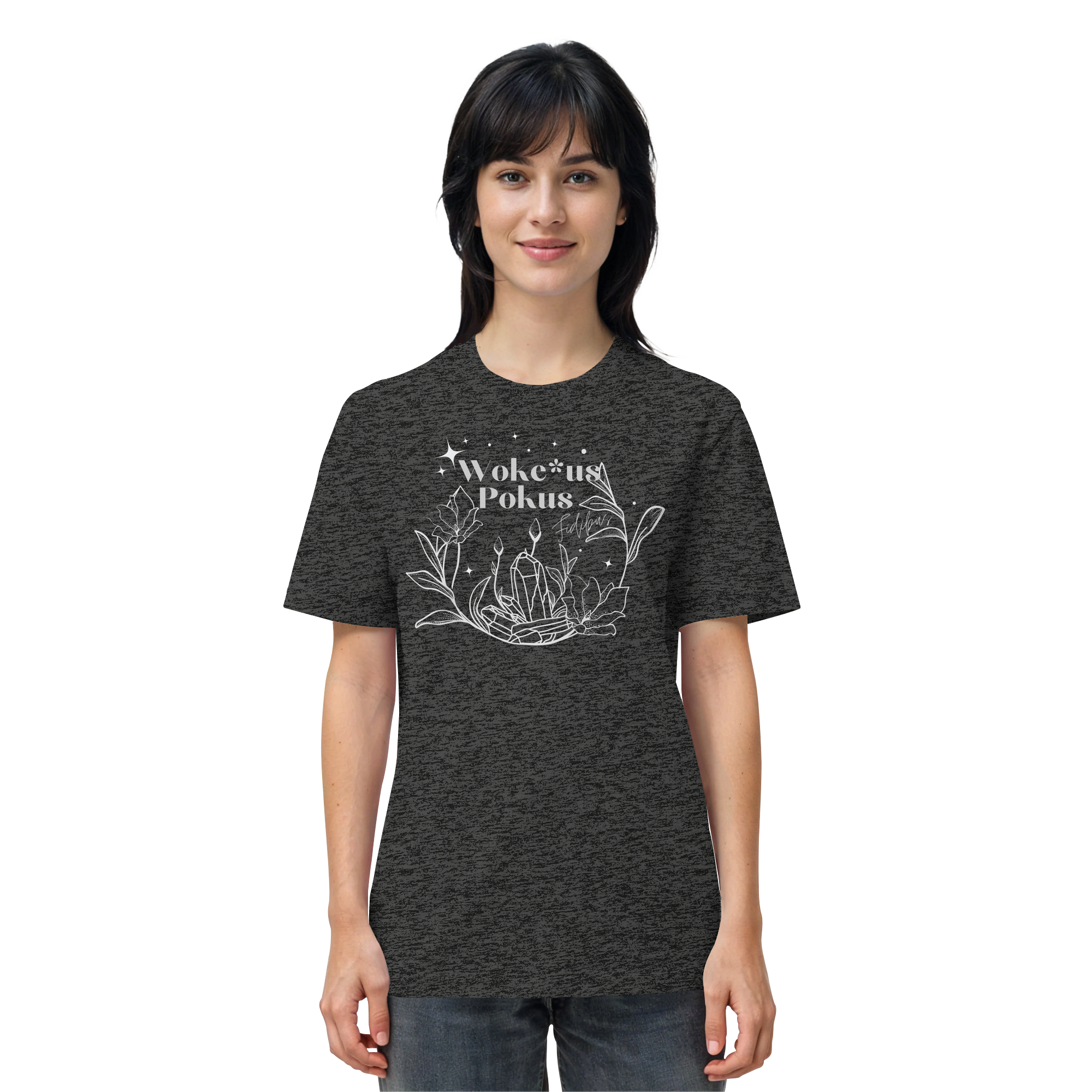 Woke*us Pokus (weiße Schrift) - Organic Shirt