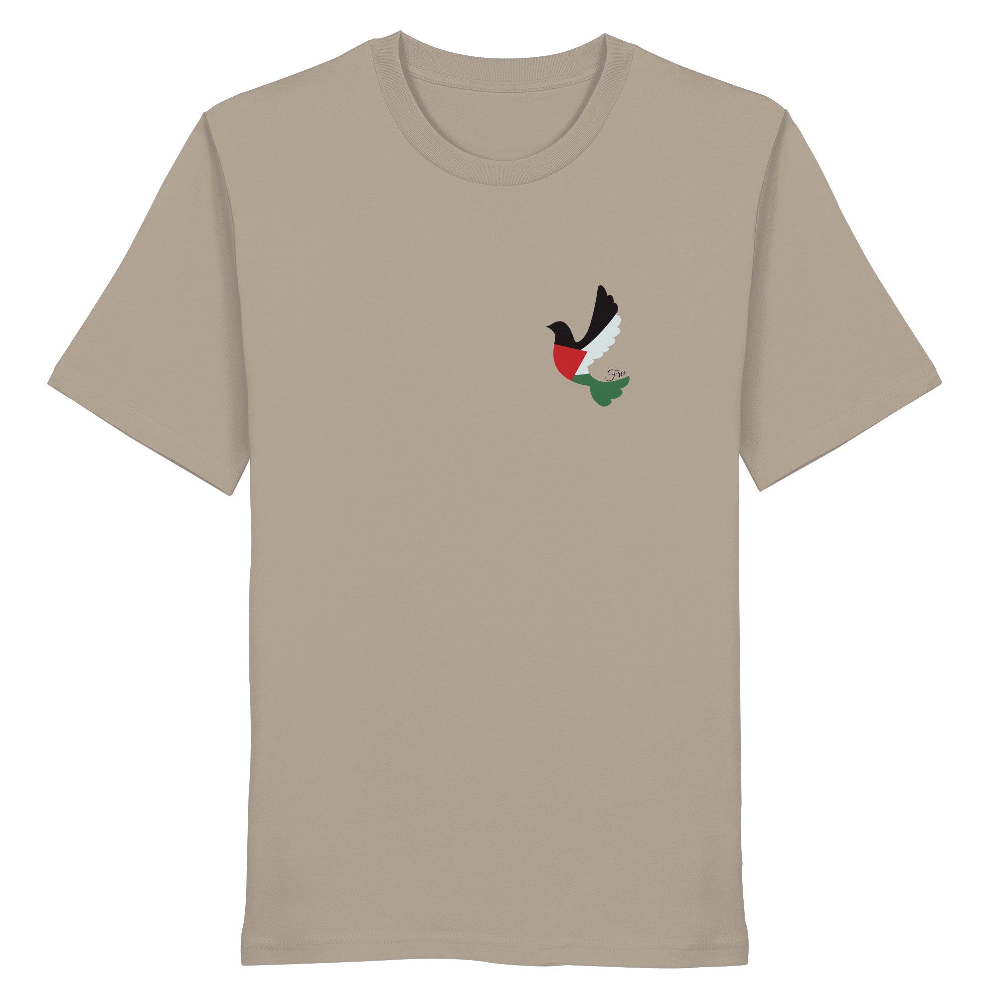 Free Palestine "Unbroken Wings Edition" - Organic Shirt