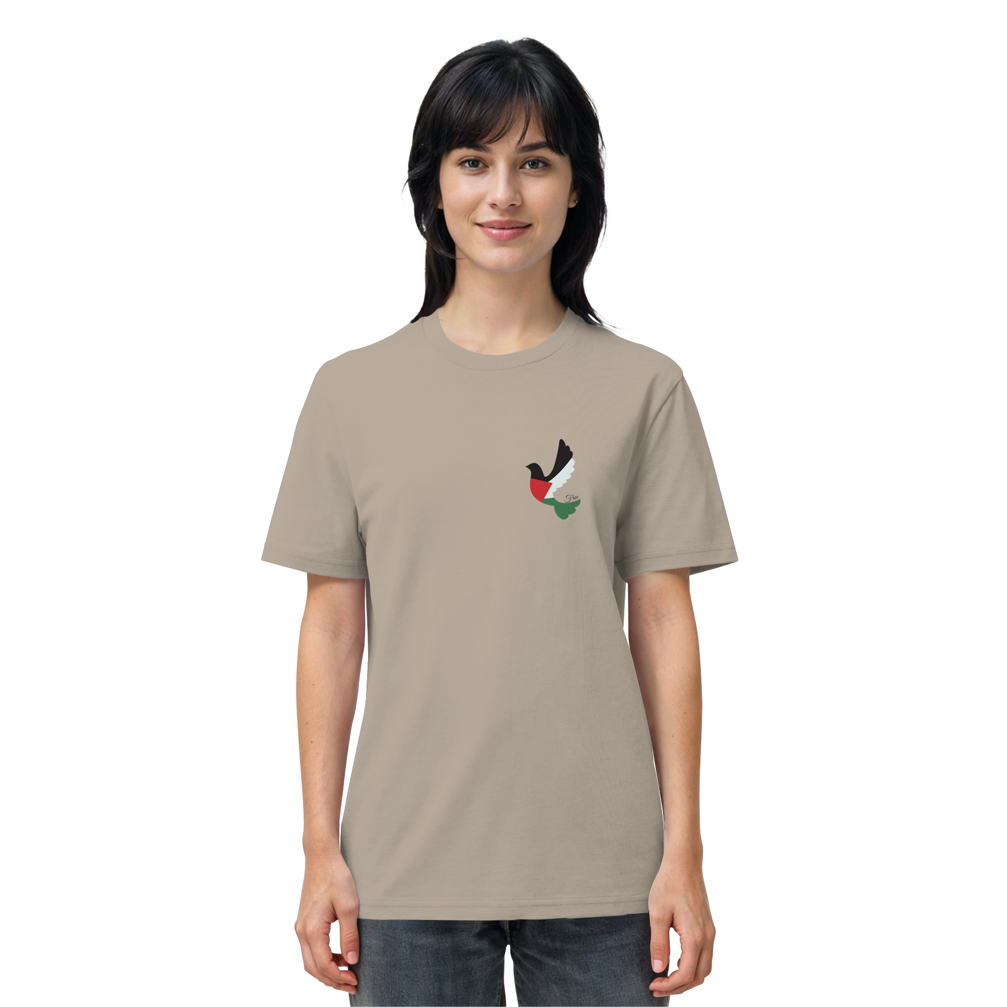 Free Palestine "Unbroken Wings Edition" - Organic Shirt