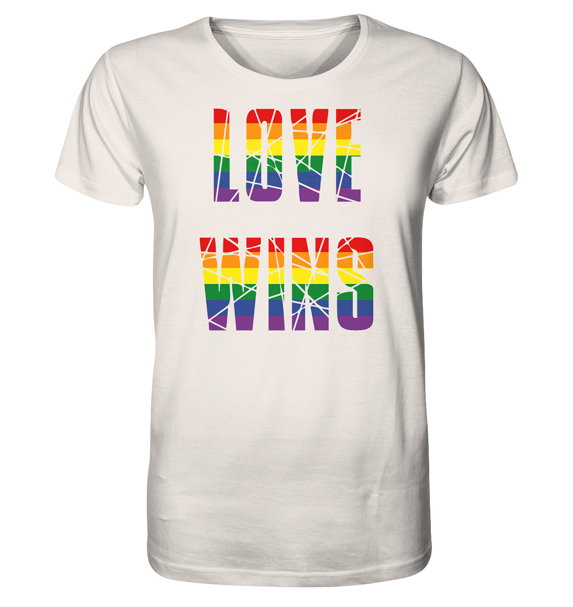 LOVE WINS in Regenbogen Farben - Organic Shirt